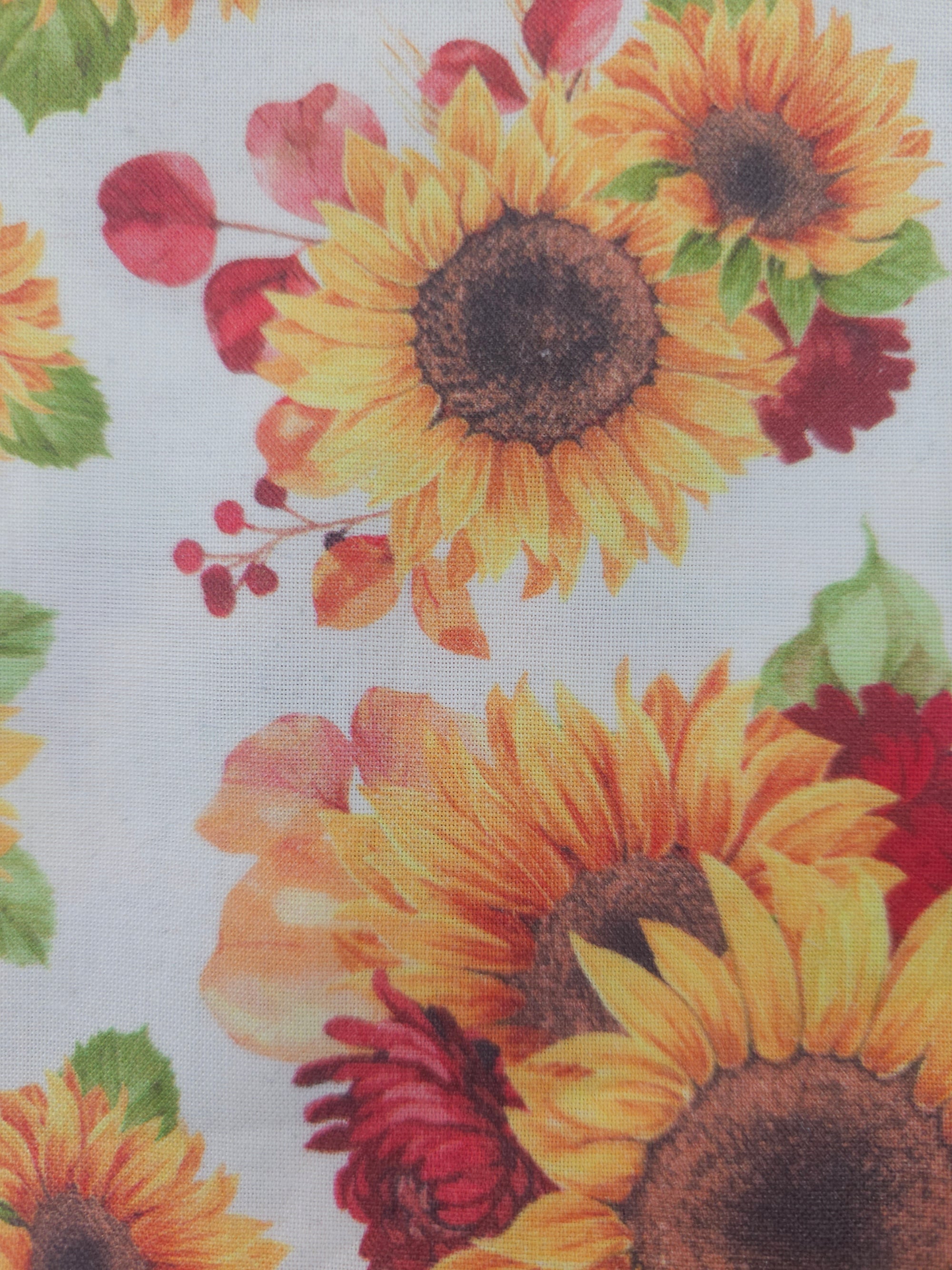 Autumnal sunflower Cotton- 1.2m piece