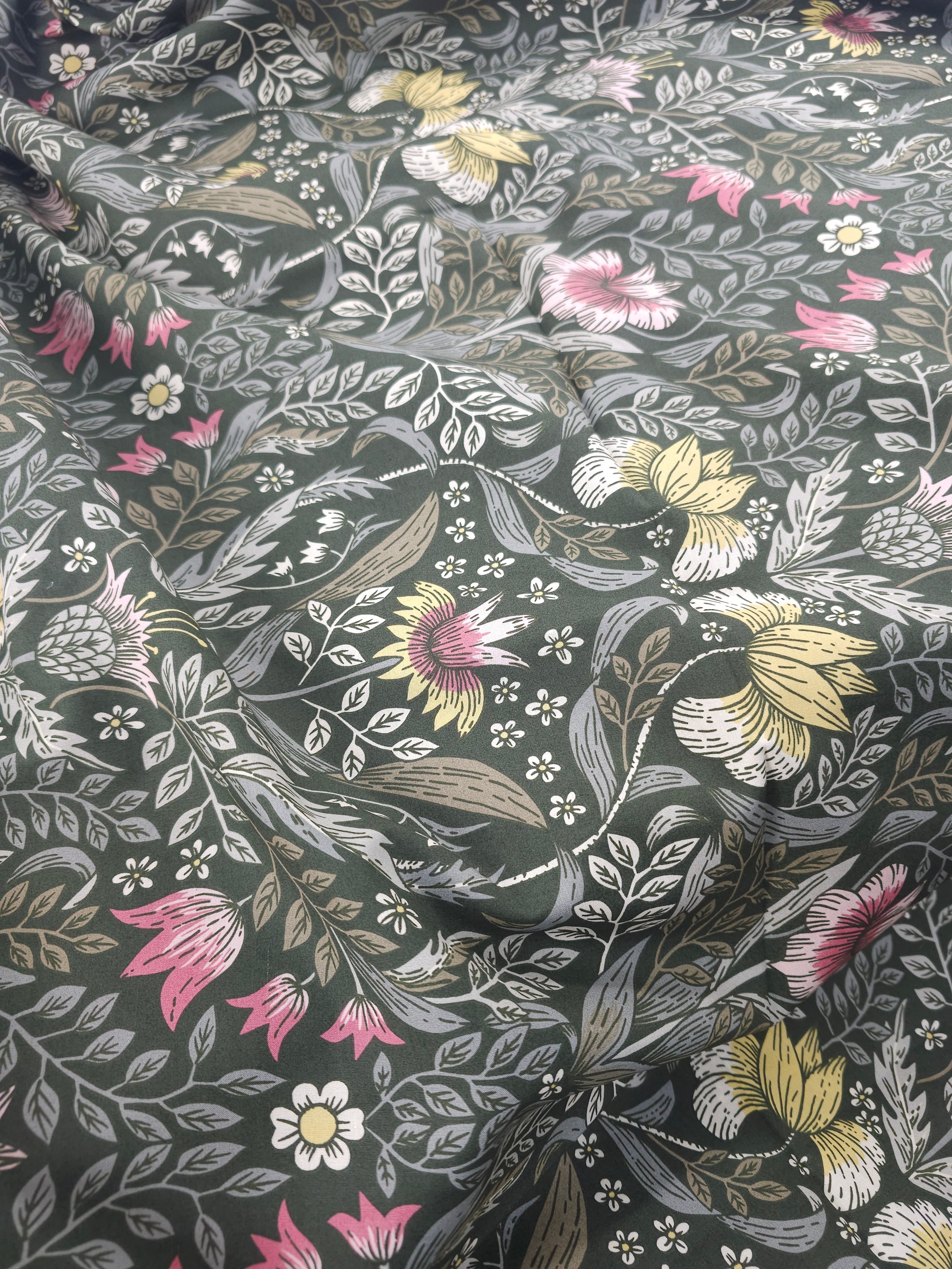 Forest Floral 100% Cotton 82” - Ikea *EXTRA WIDE*