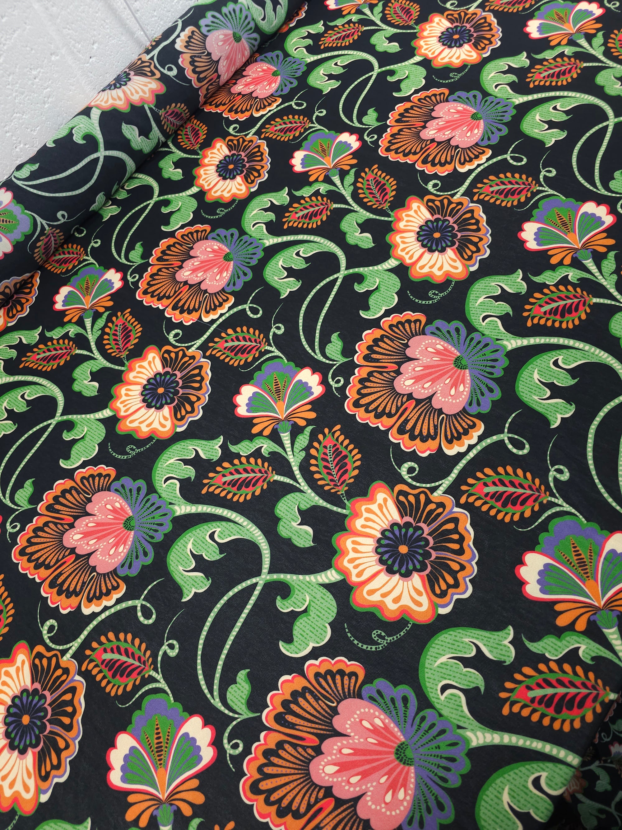 Floral Fiesta Viscose Crepe *DEFECT*
