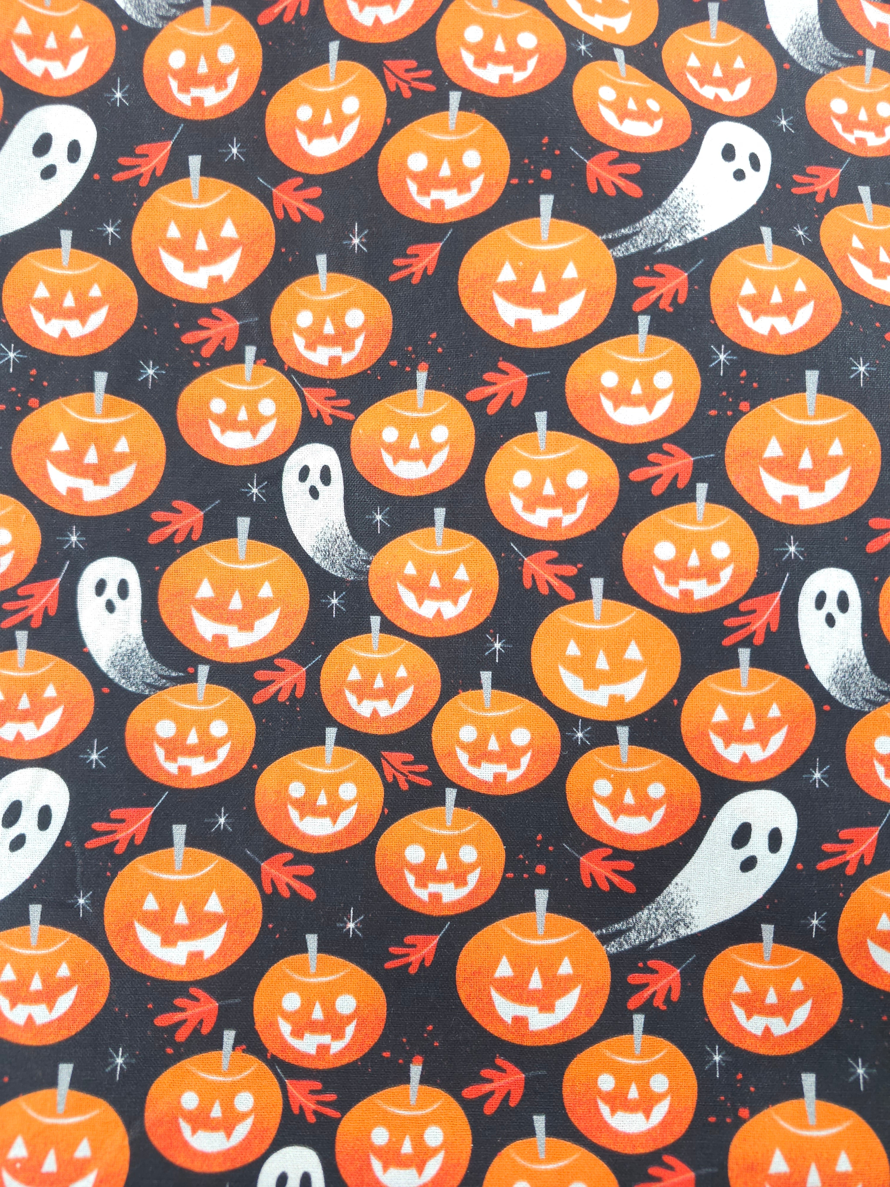 Ghastly pumpkins Cotton- 2.4m piece
