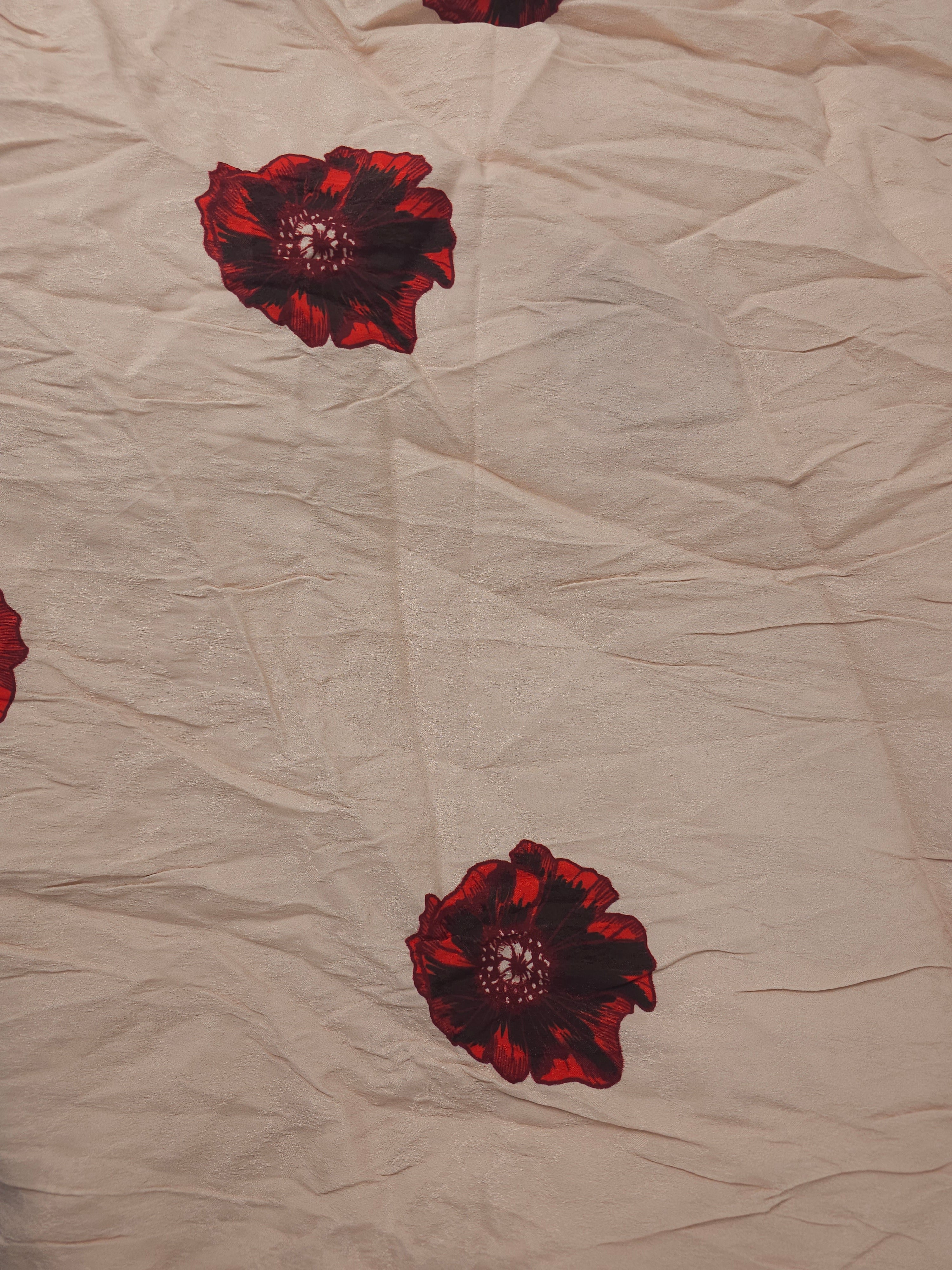 Pale Pink Poppy Viscose- 5.5m piece
