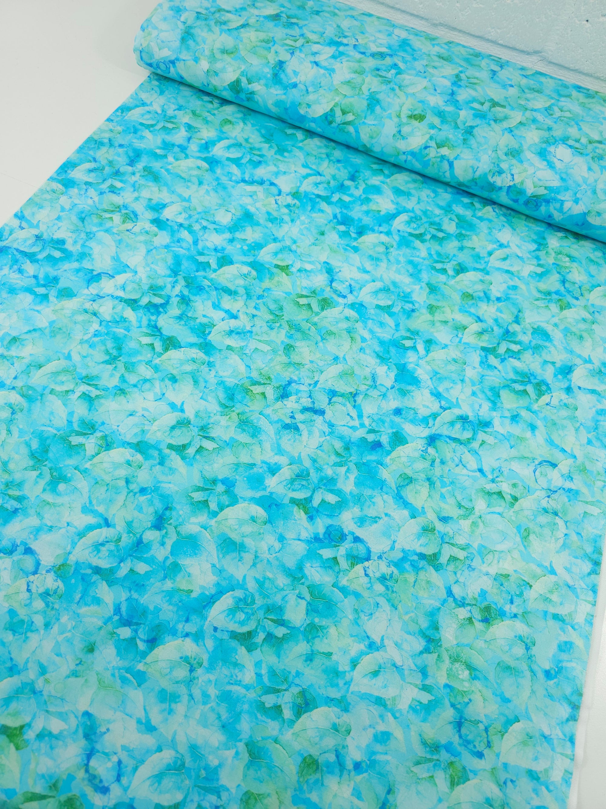 Light Blue/Green Concerto Leaves 100% Cotton