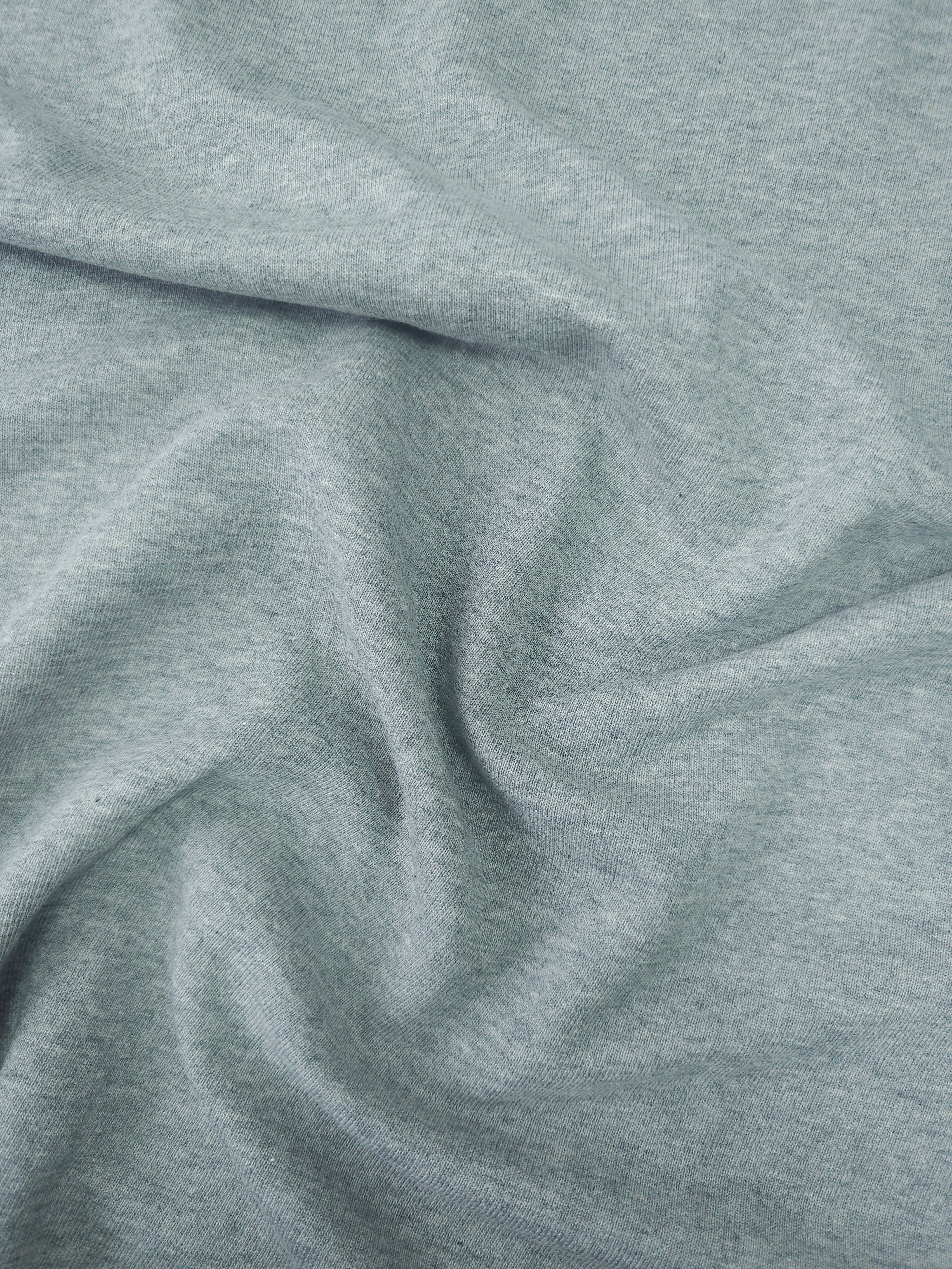 Light Grey Marl Cotton Loopback Terry