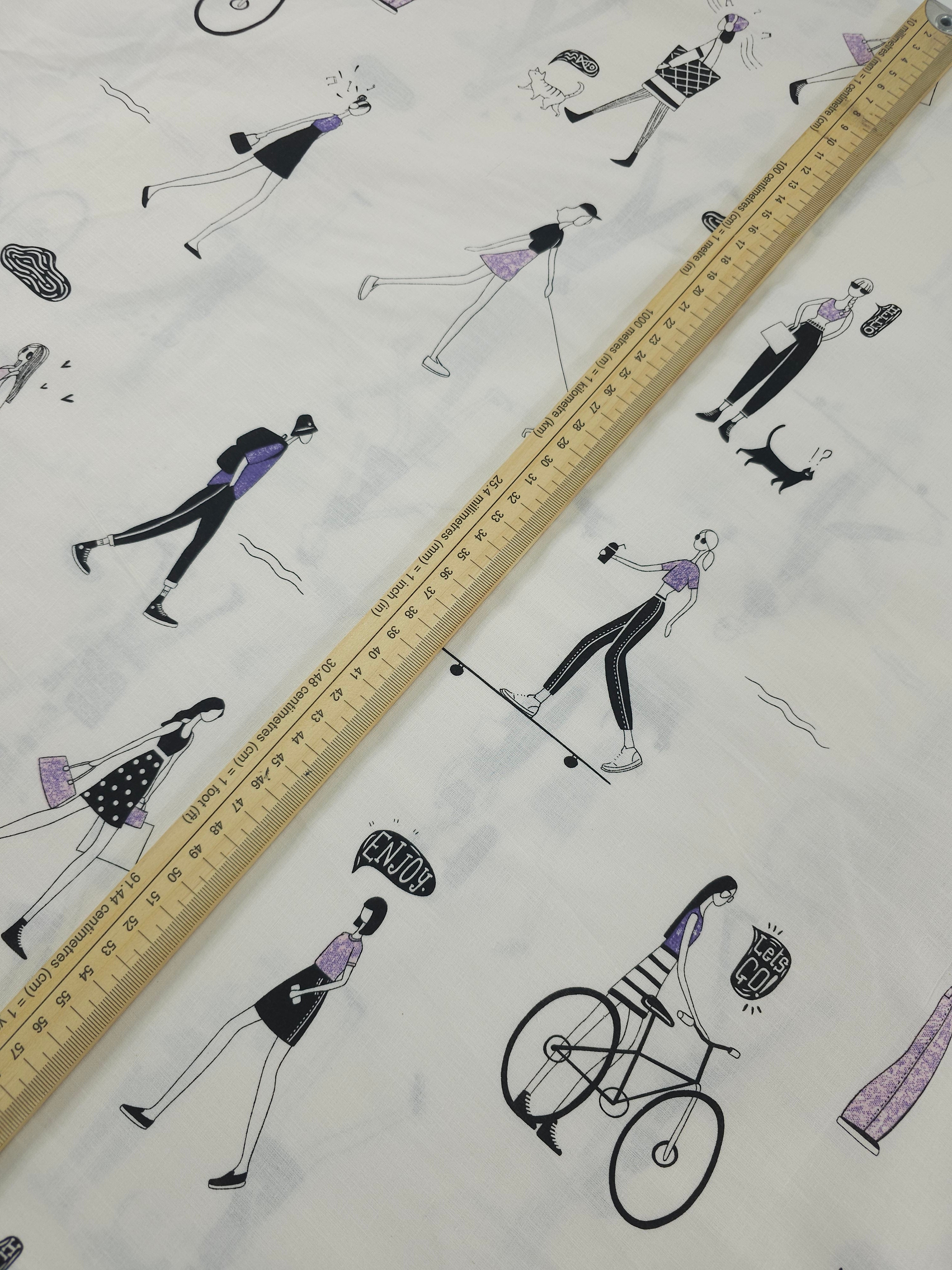 Out And About 100% Cotton 98" *EXTRA WIDE*