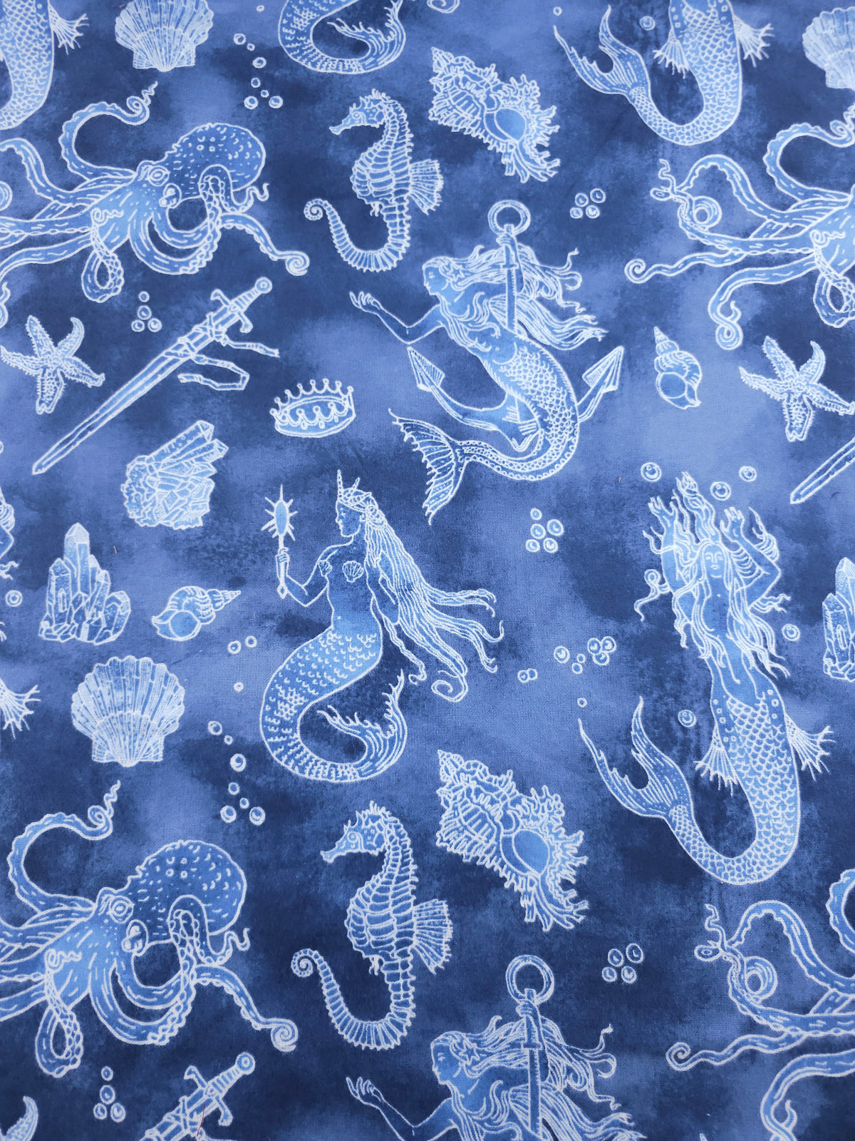 Fantasy Mermaid Blizzard Lightweight Flannel Cotton
