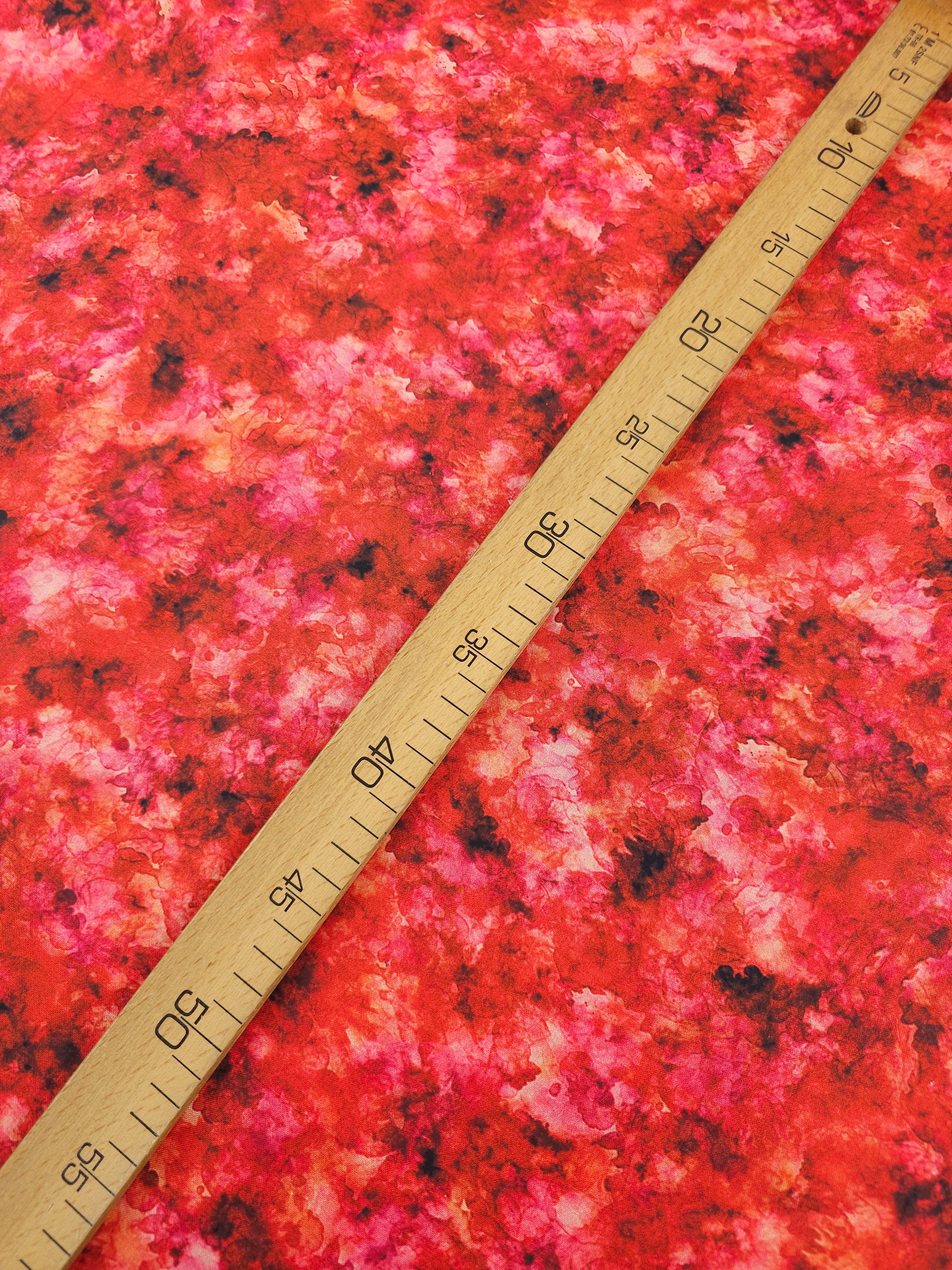Red Iris Watercolour Smoke 100% Cotton 106" *EXTRA WIDE*