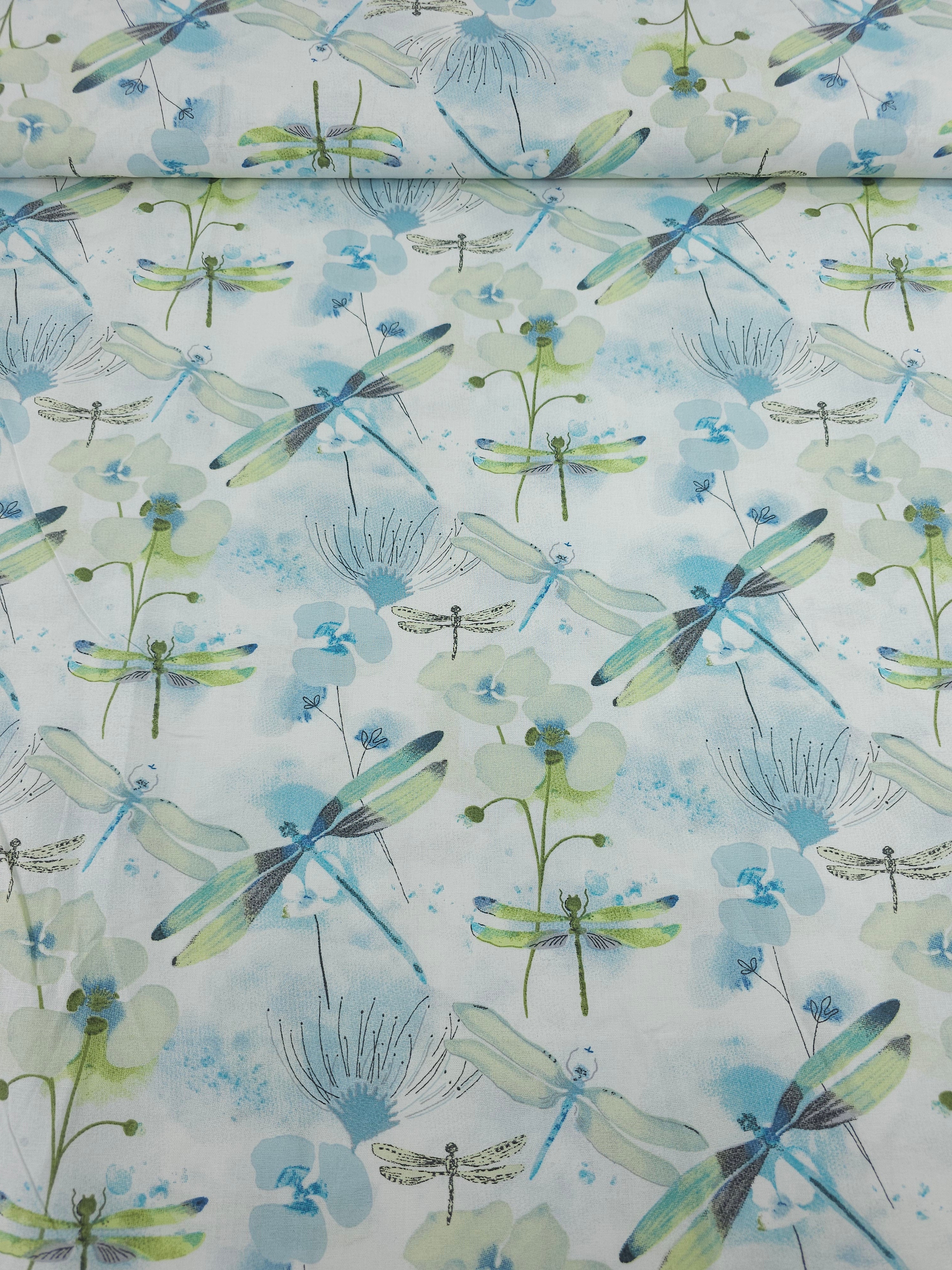 White Dragonfly Wonder 100% Cotton