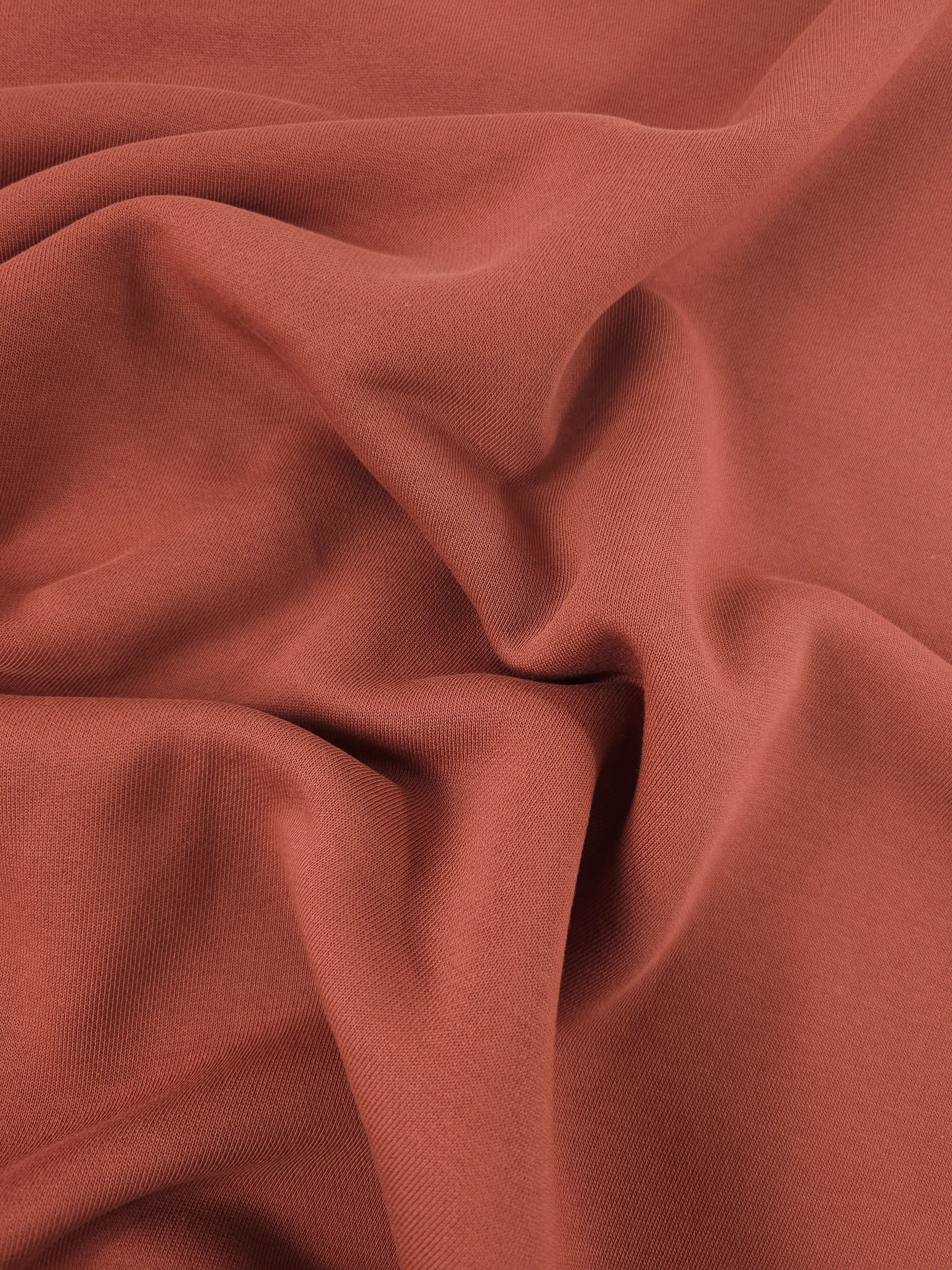 Terracotta Fleece Backed Terry