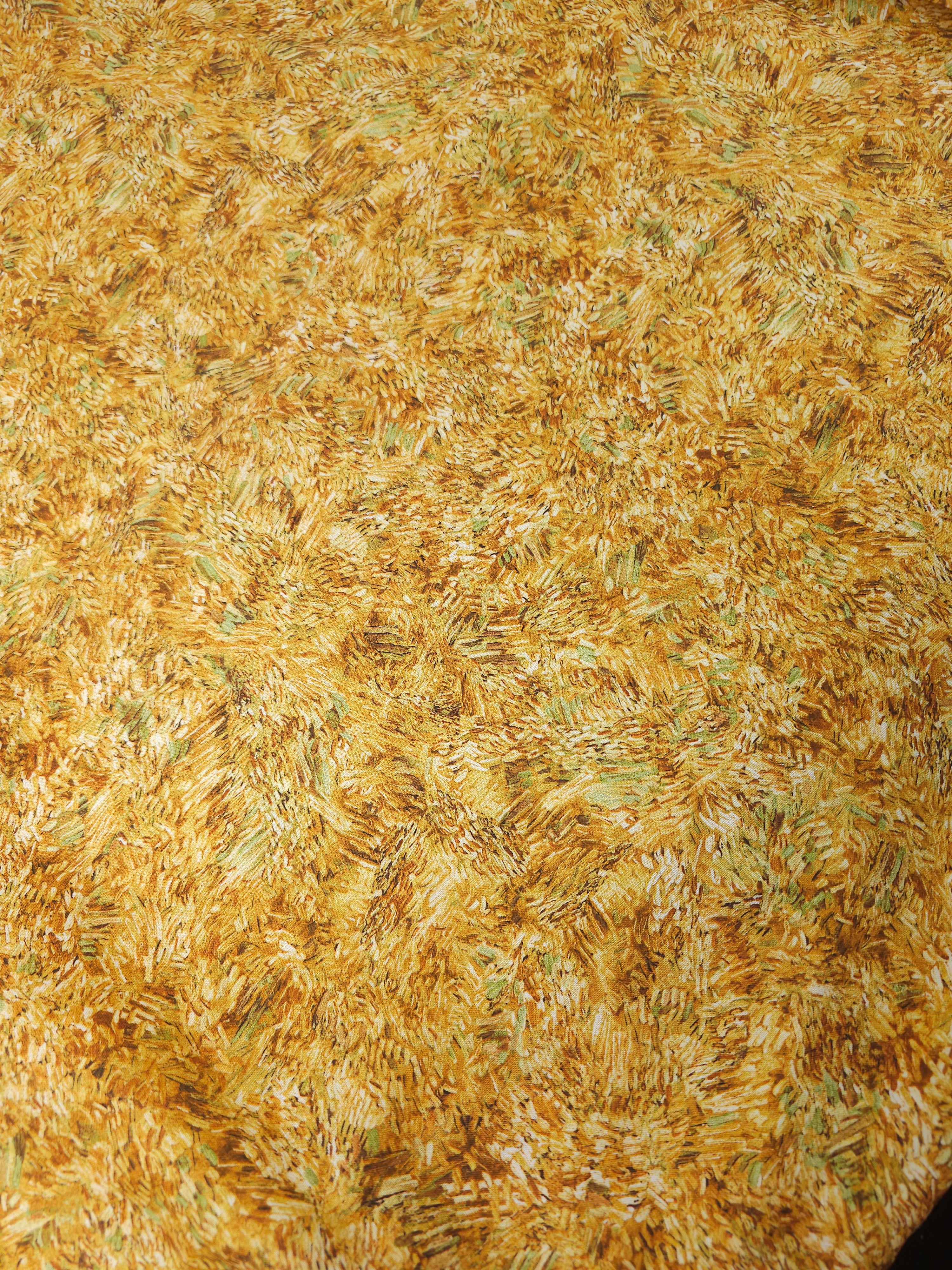 Van Gogh yellow Cotton- 1.5m piece