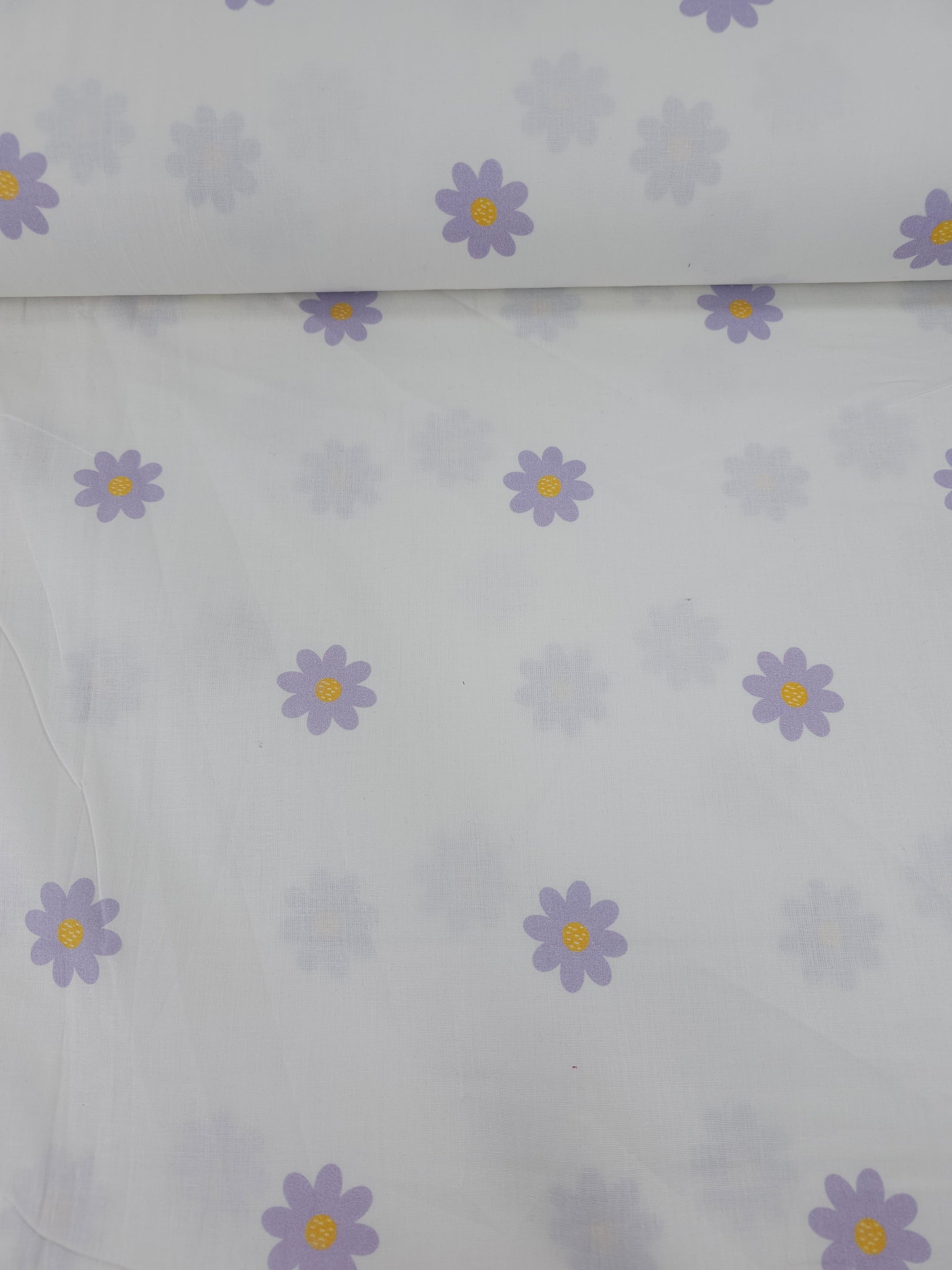 Lilac Daisy 100% Cotton 104” *EXTRA WIDE*