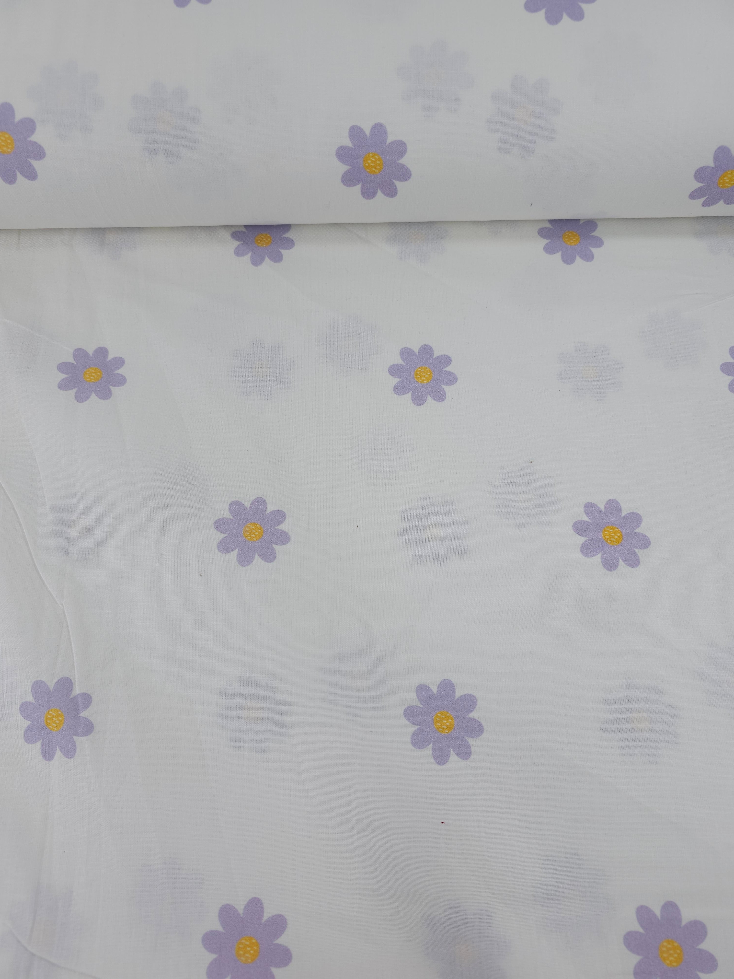 Lilac Daisy 100% Cotton 104” *EXTRA WIDE*