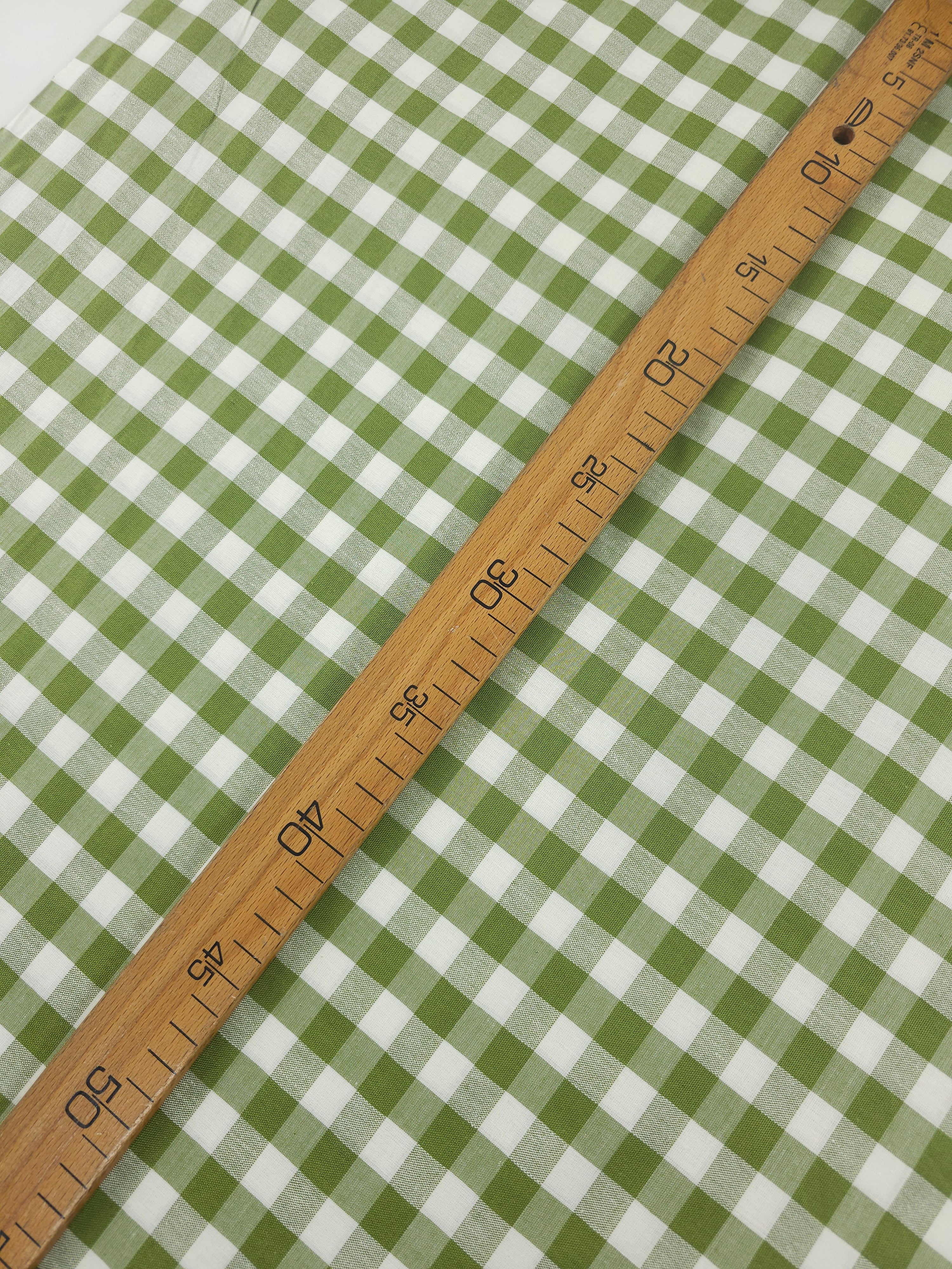 Olive Big Gingham 100% Cotton 82" *EXTRA WIDE*