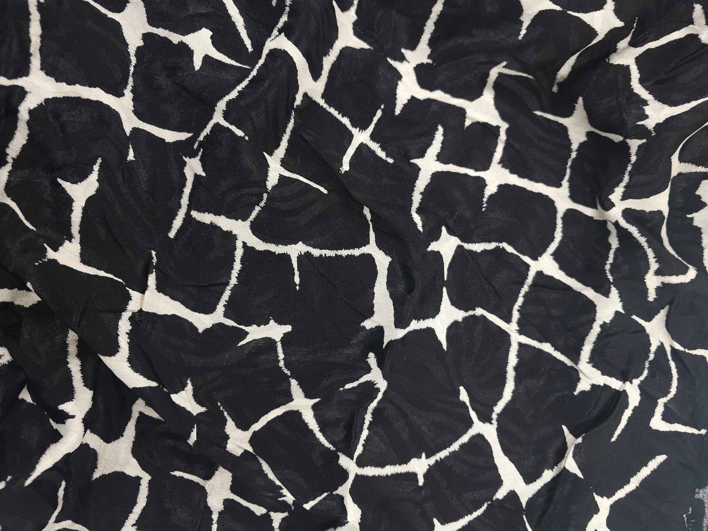 Black animal print Viscose- 1.4m piece