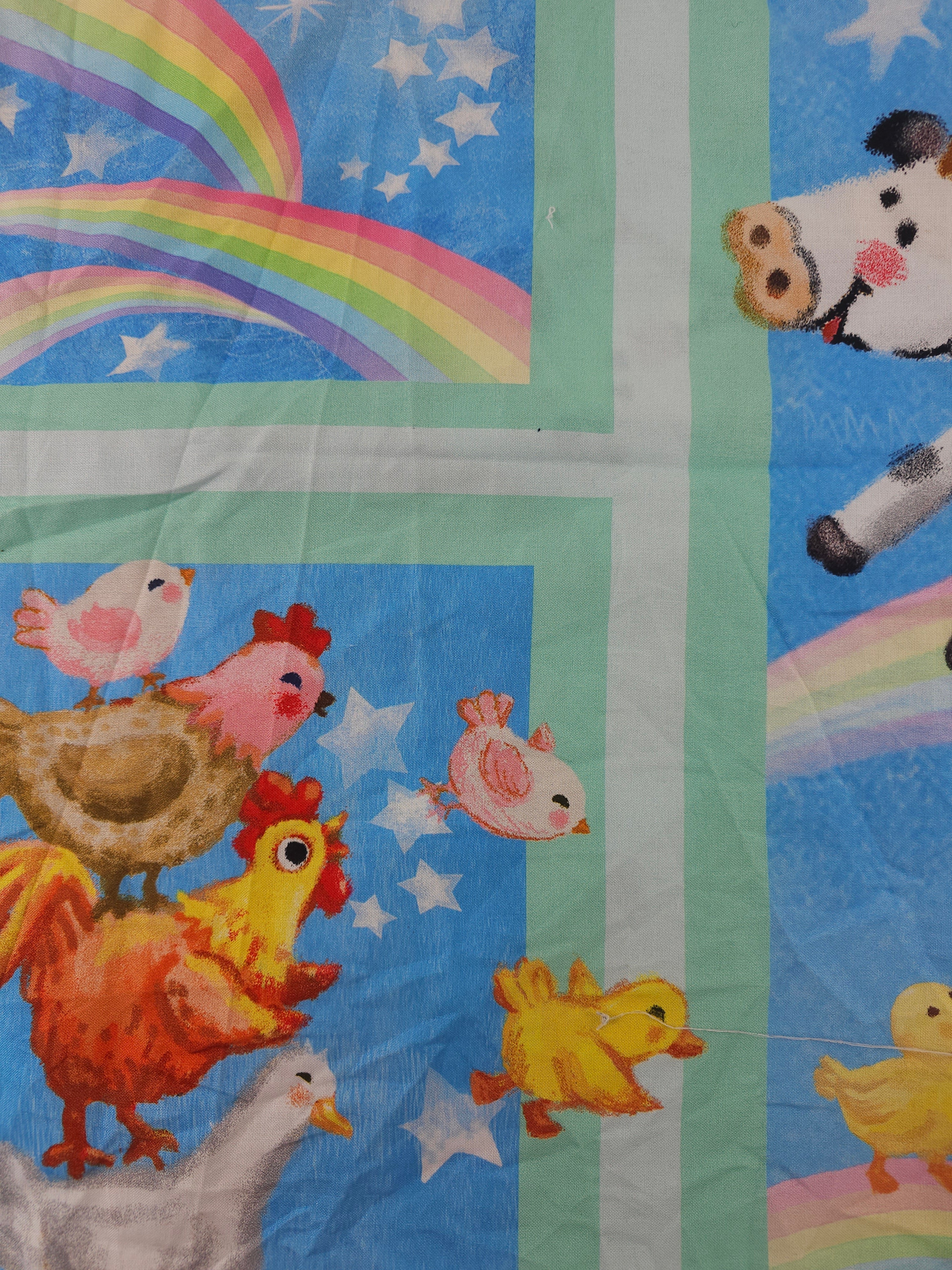 Magic on the farm Cotton panel- 0.8m piece