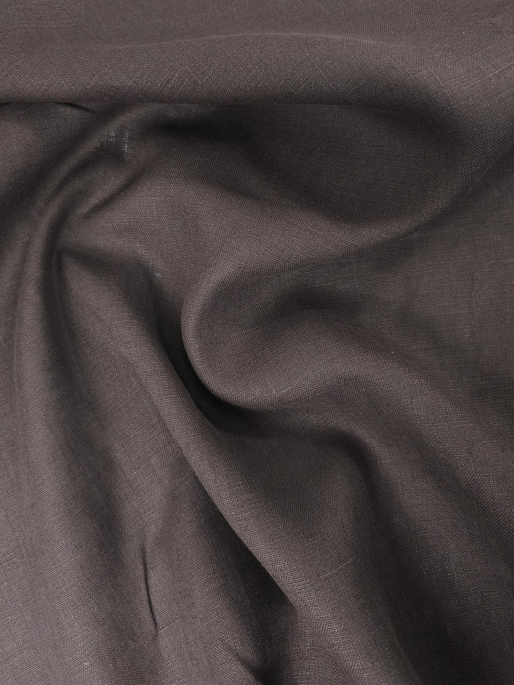 Dark Brown 100% Linen
