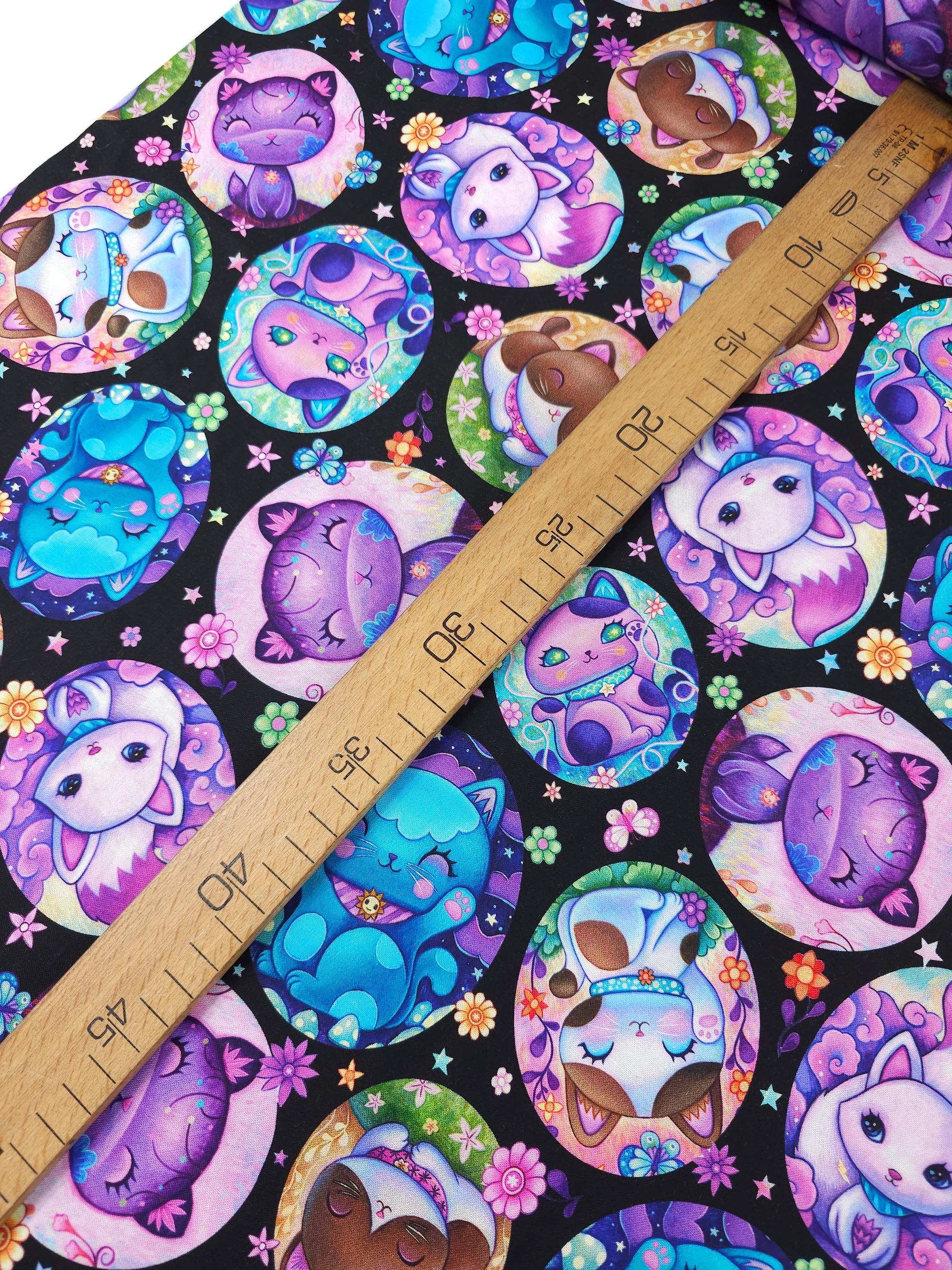 Cat Naps Crazy Kitties Badges 100% Cotton