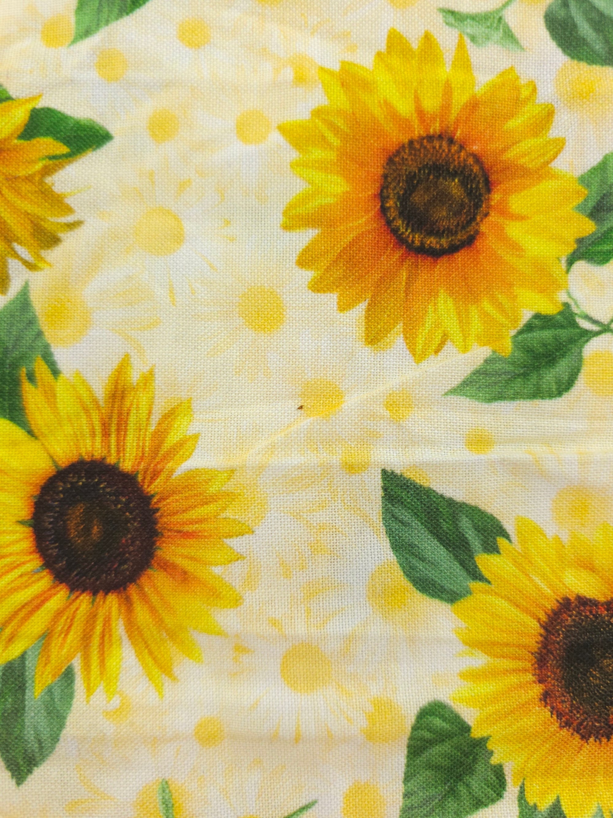 Daisy Sunflower 100% Cotton - 1m Piece