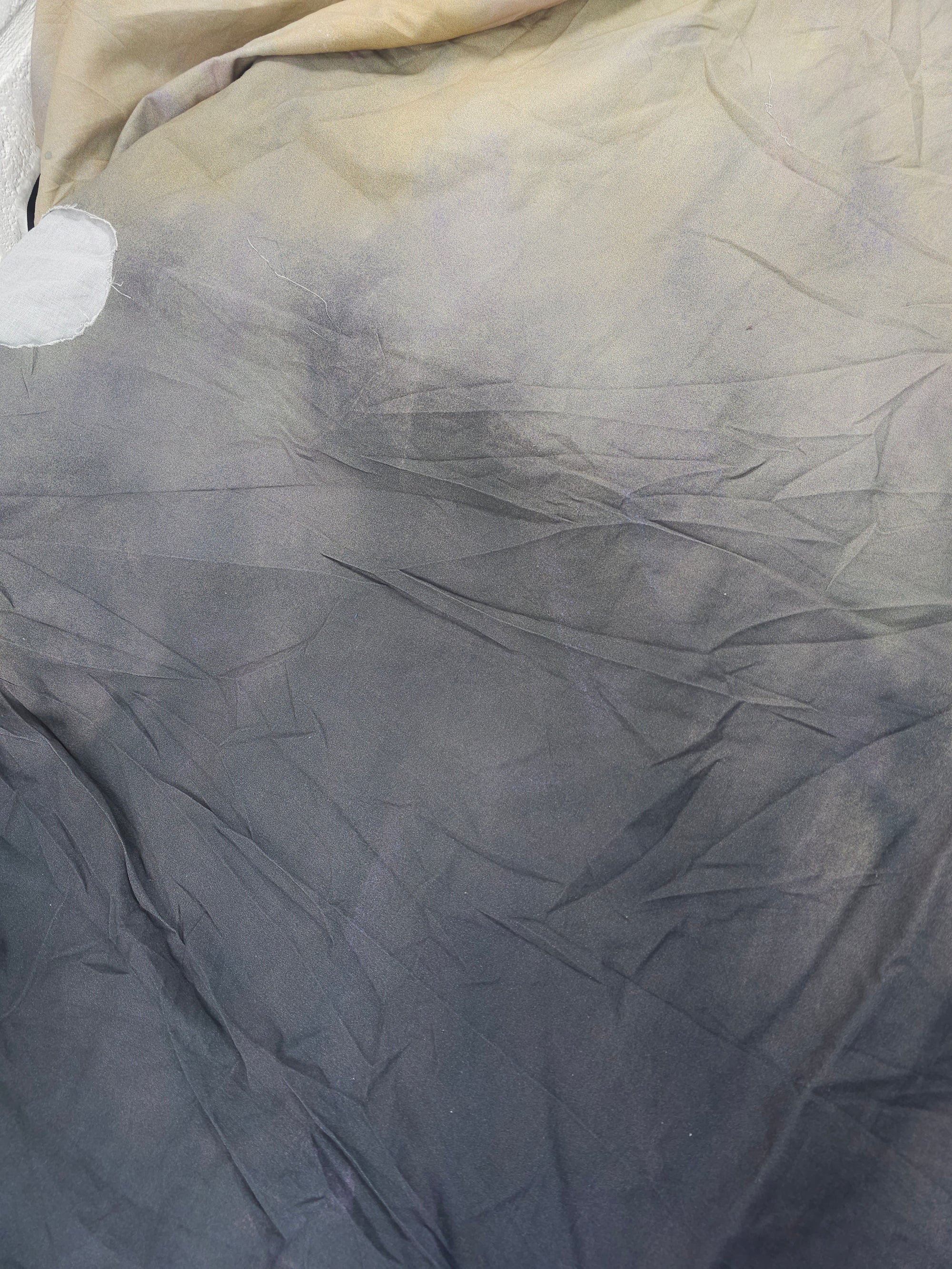 Blue beige gradient Cotton- 1m piece