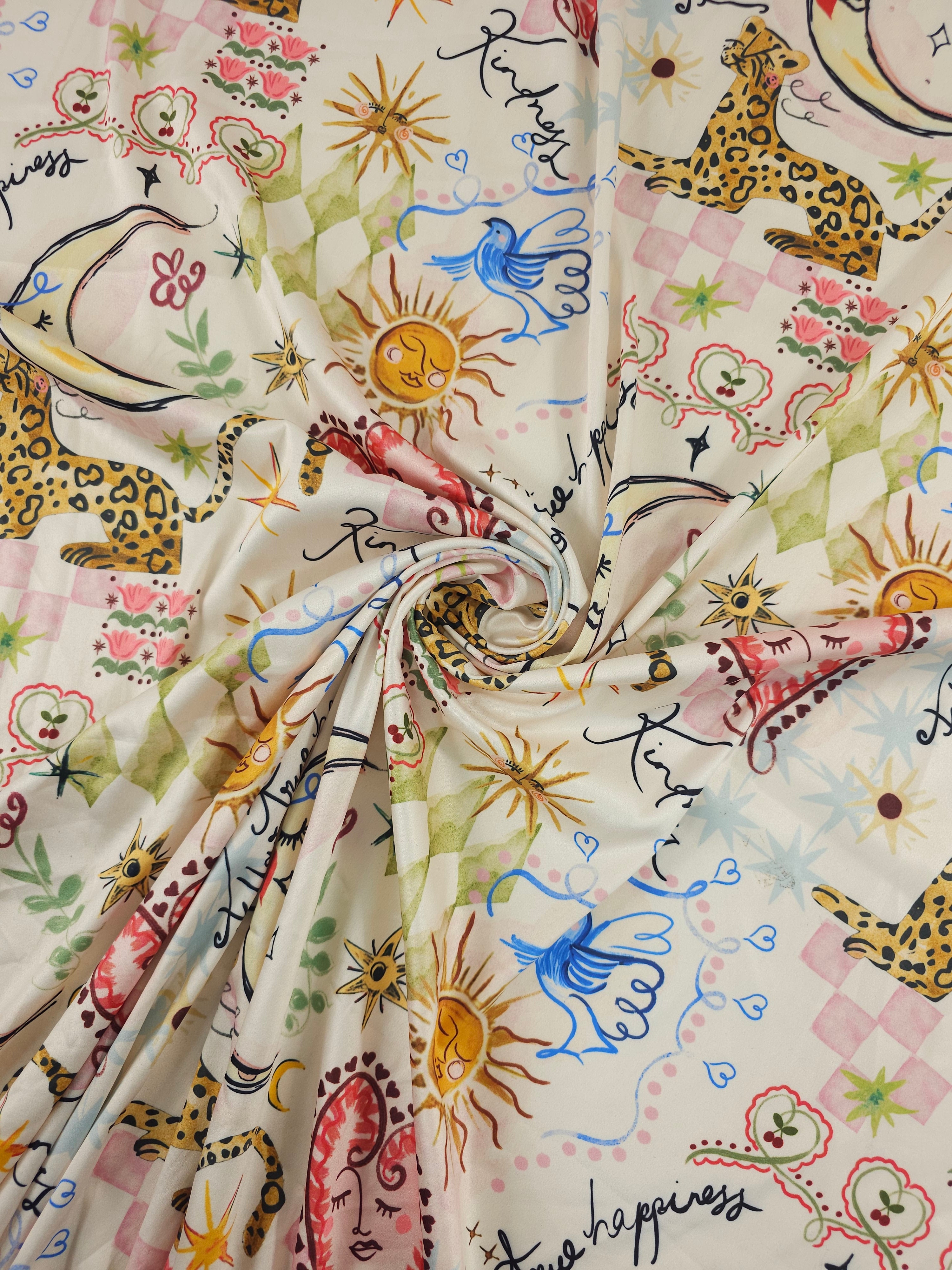 Celestial Happiness Poly Satin Stretch *Next*
