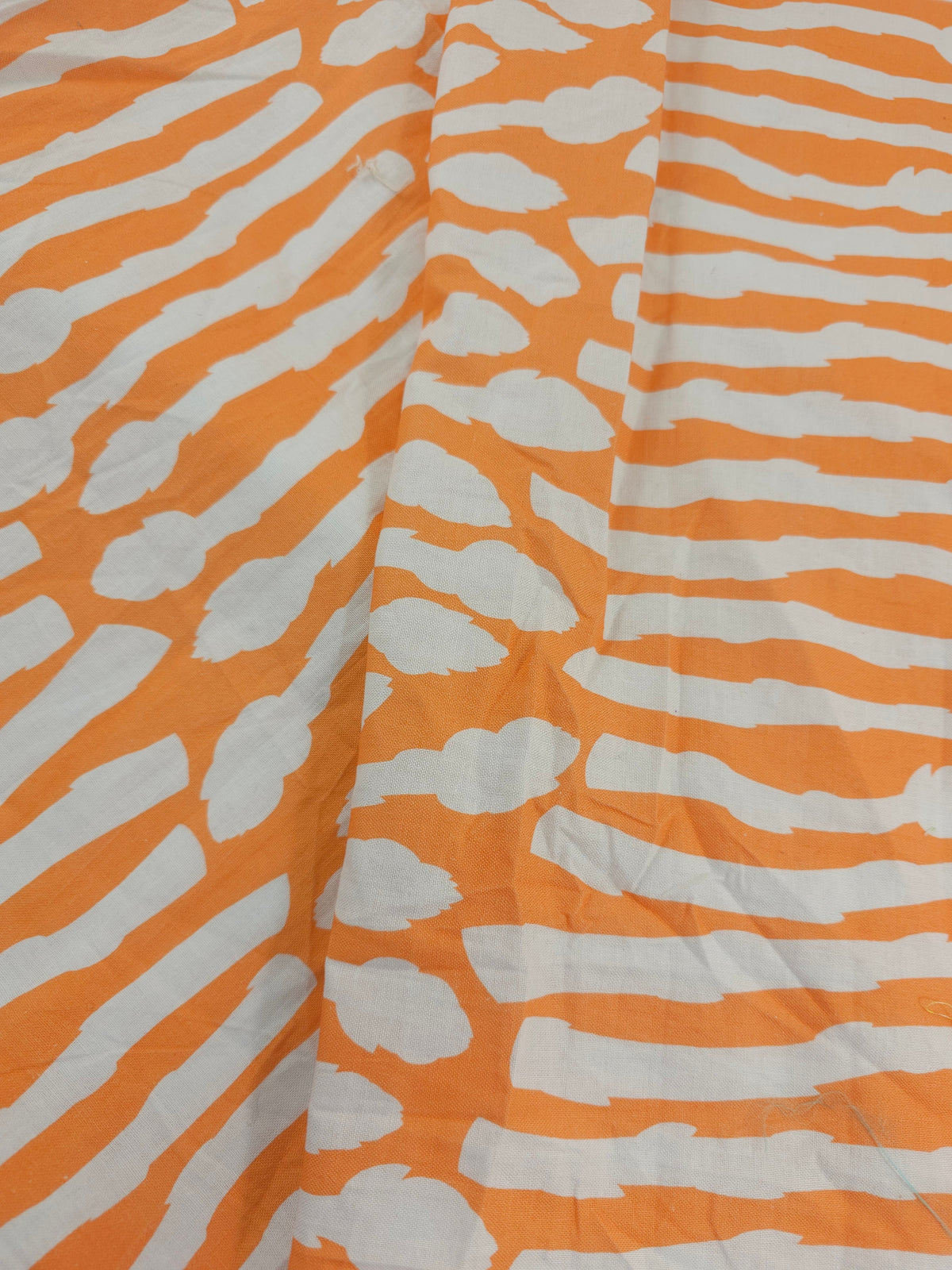 Orange asparagus Cotton- 1.3m piece