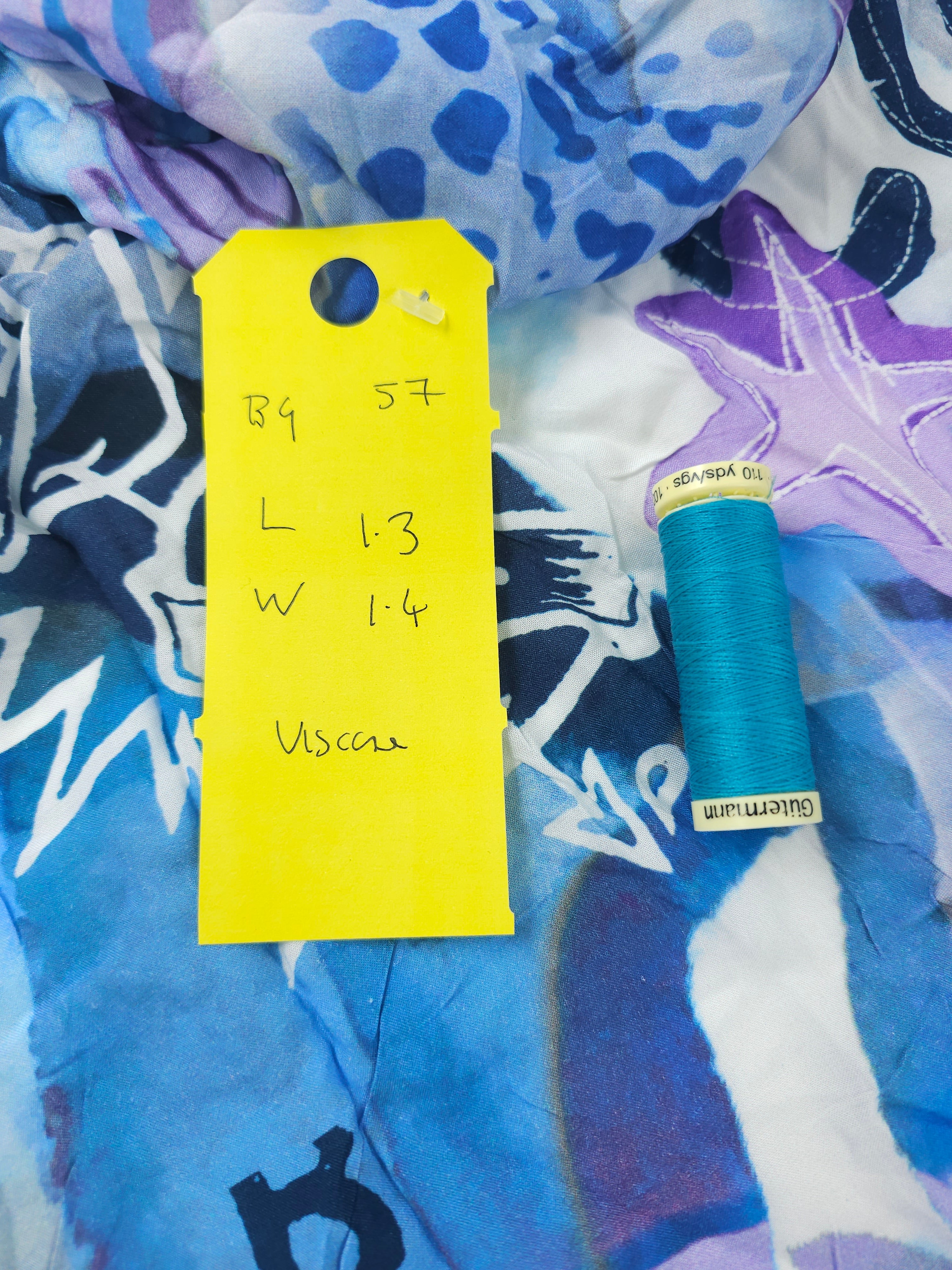 Galaxy cheetah fun Viscose- 1.3m piece