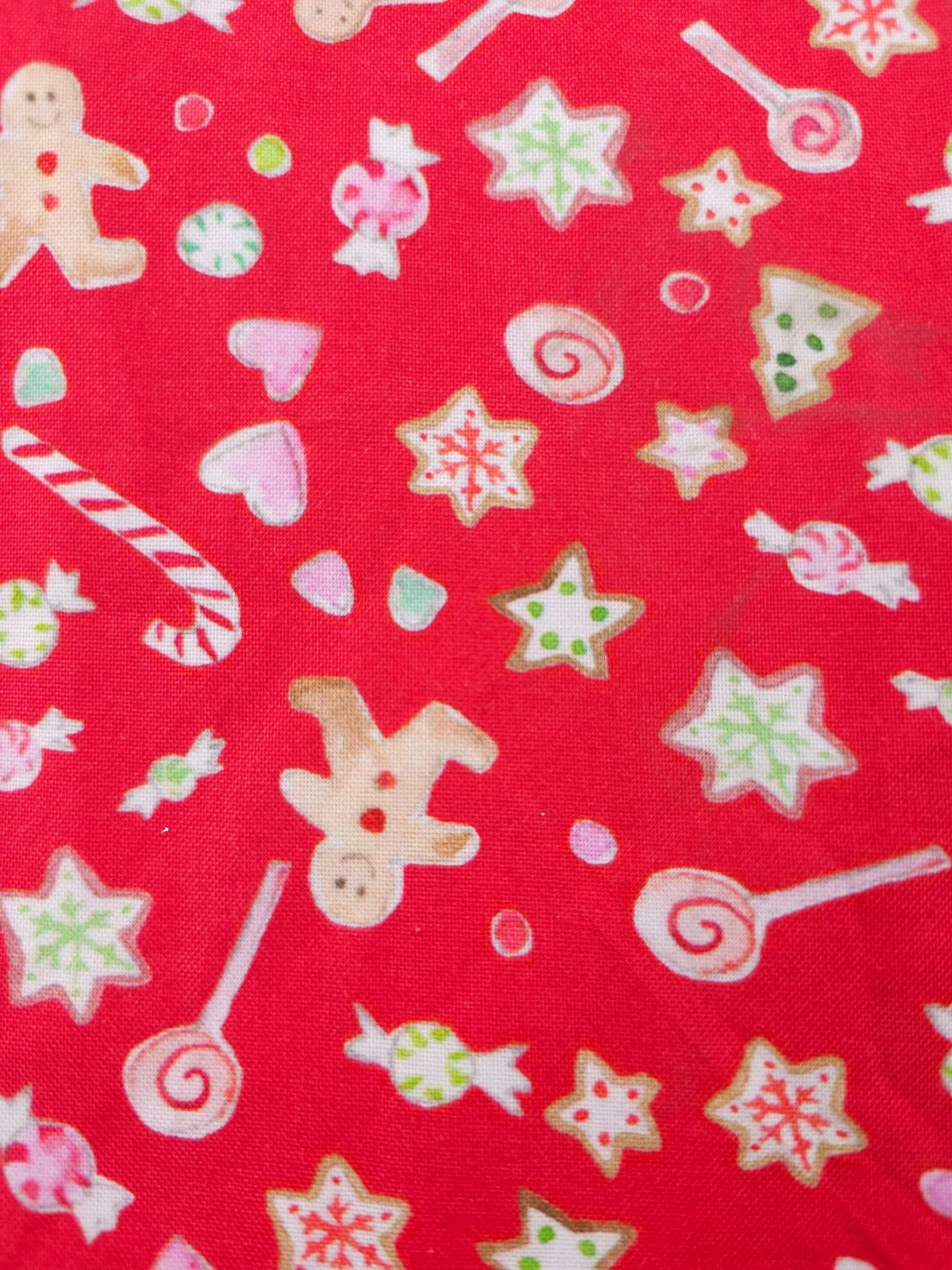 Red Gingerbread Cotton- 2.5m piece