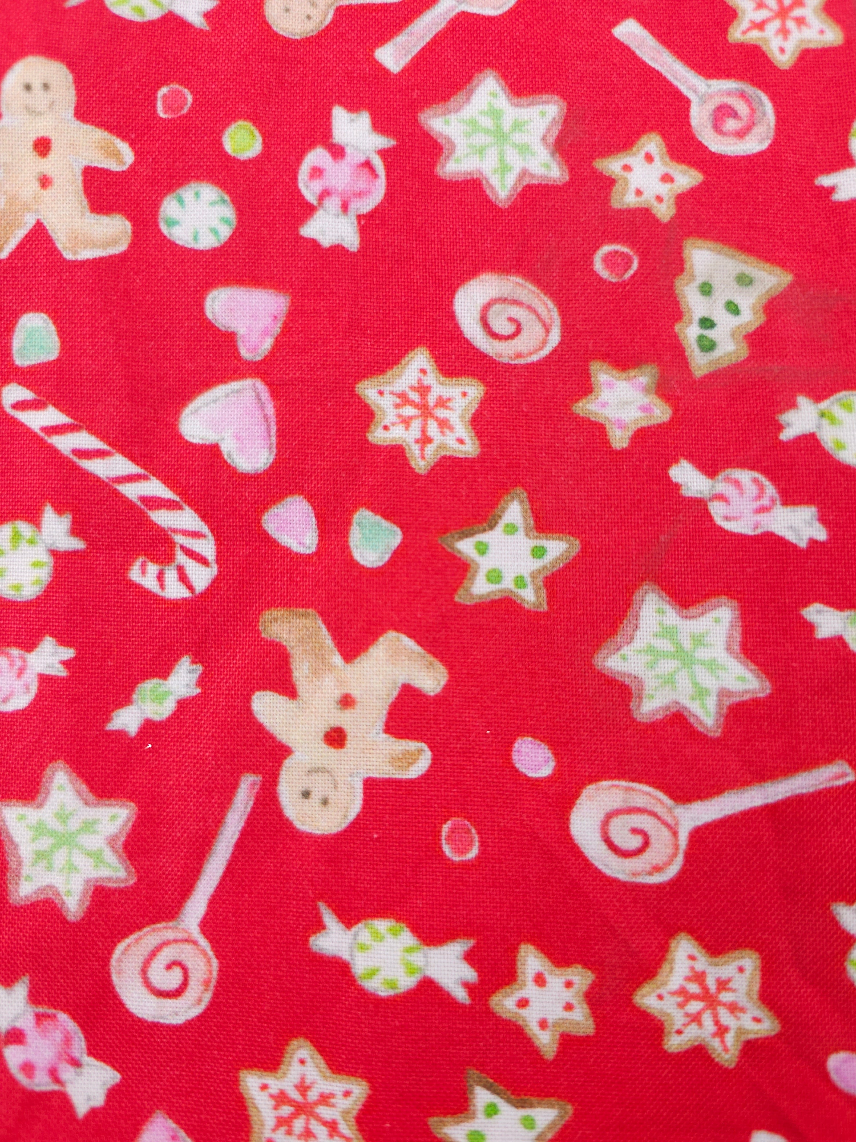 Red Gingerbread Cotton- 2.5m piece