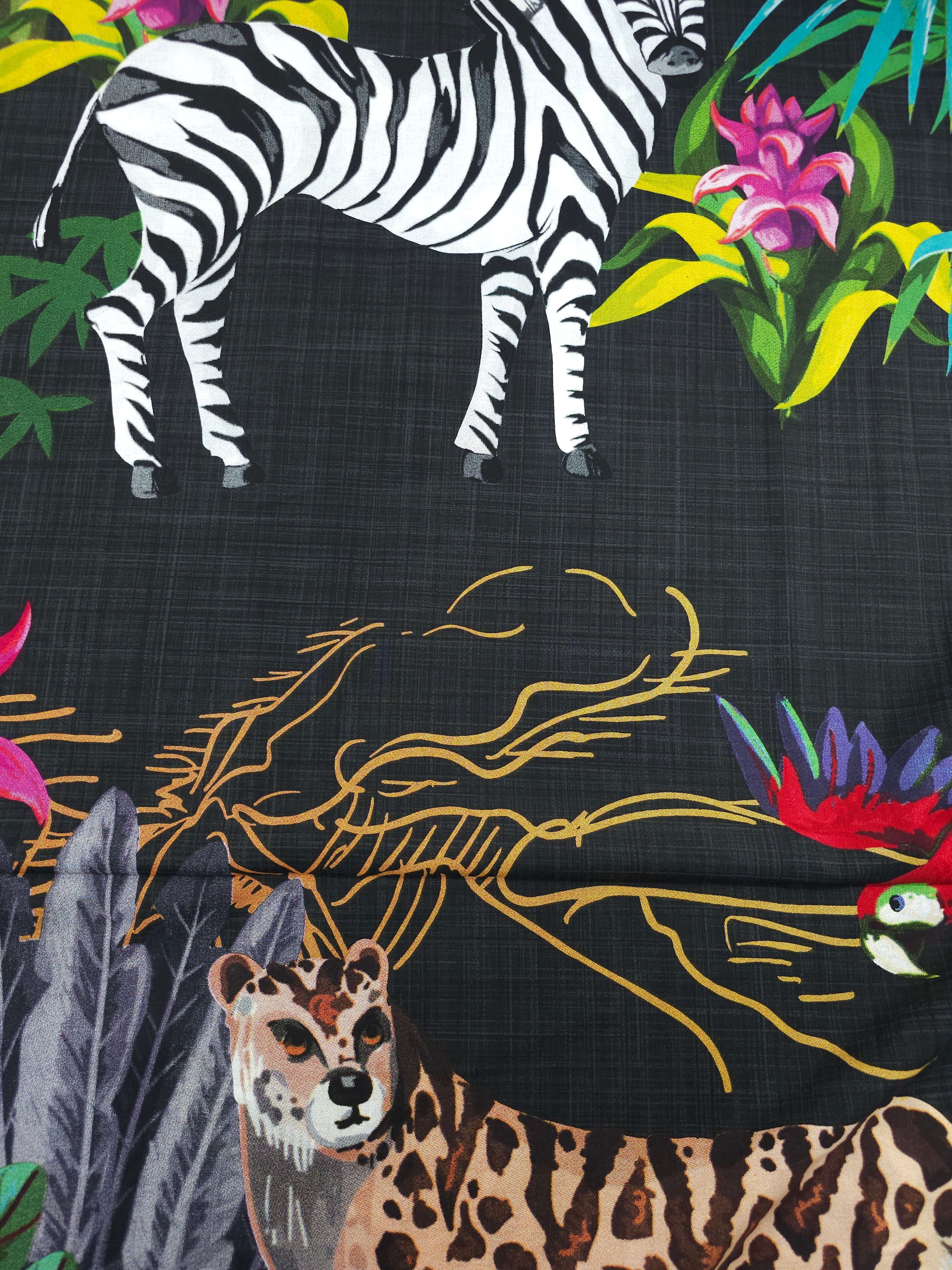 Tropical Rainforest 100% Cotton 96" - 2.5m Panel *EXTRA WIDE*