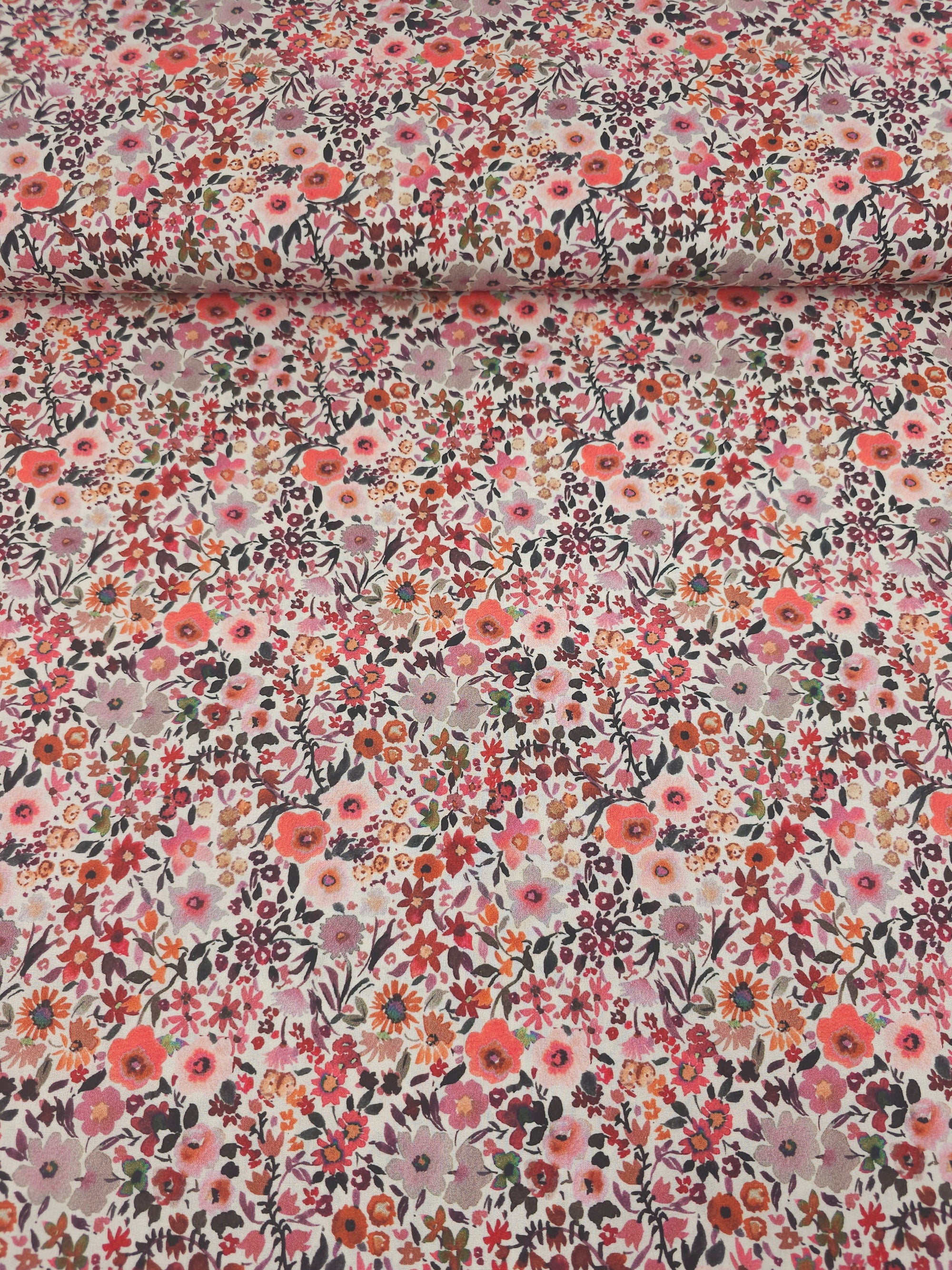 Spring Watercolour Florals 100% Cotton 57"