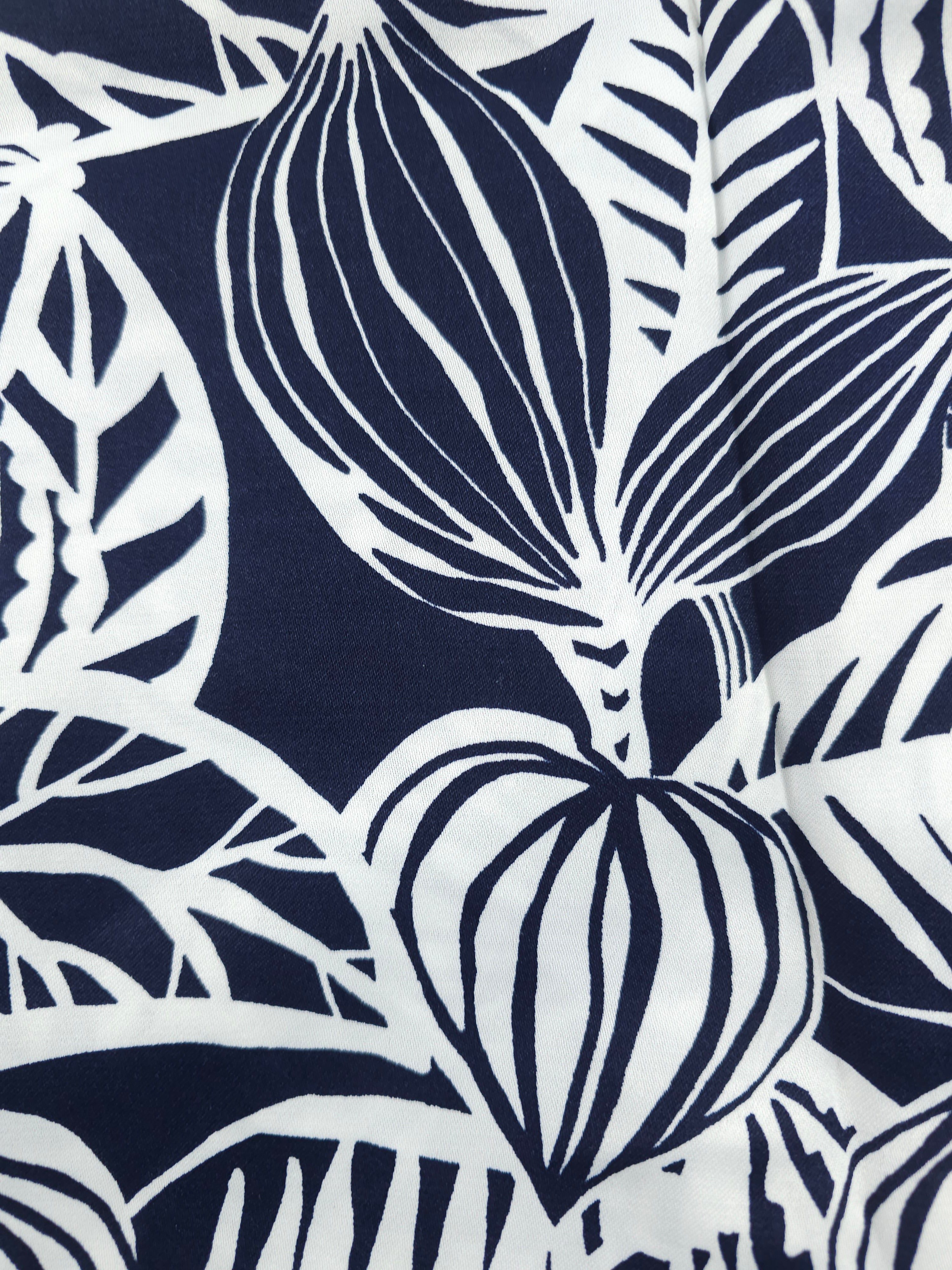Dark plant Viscose sateen- 2m piece