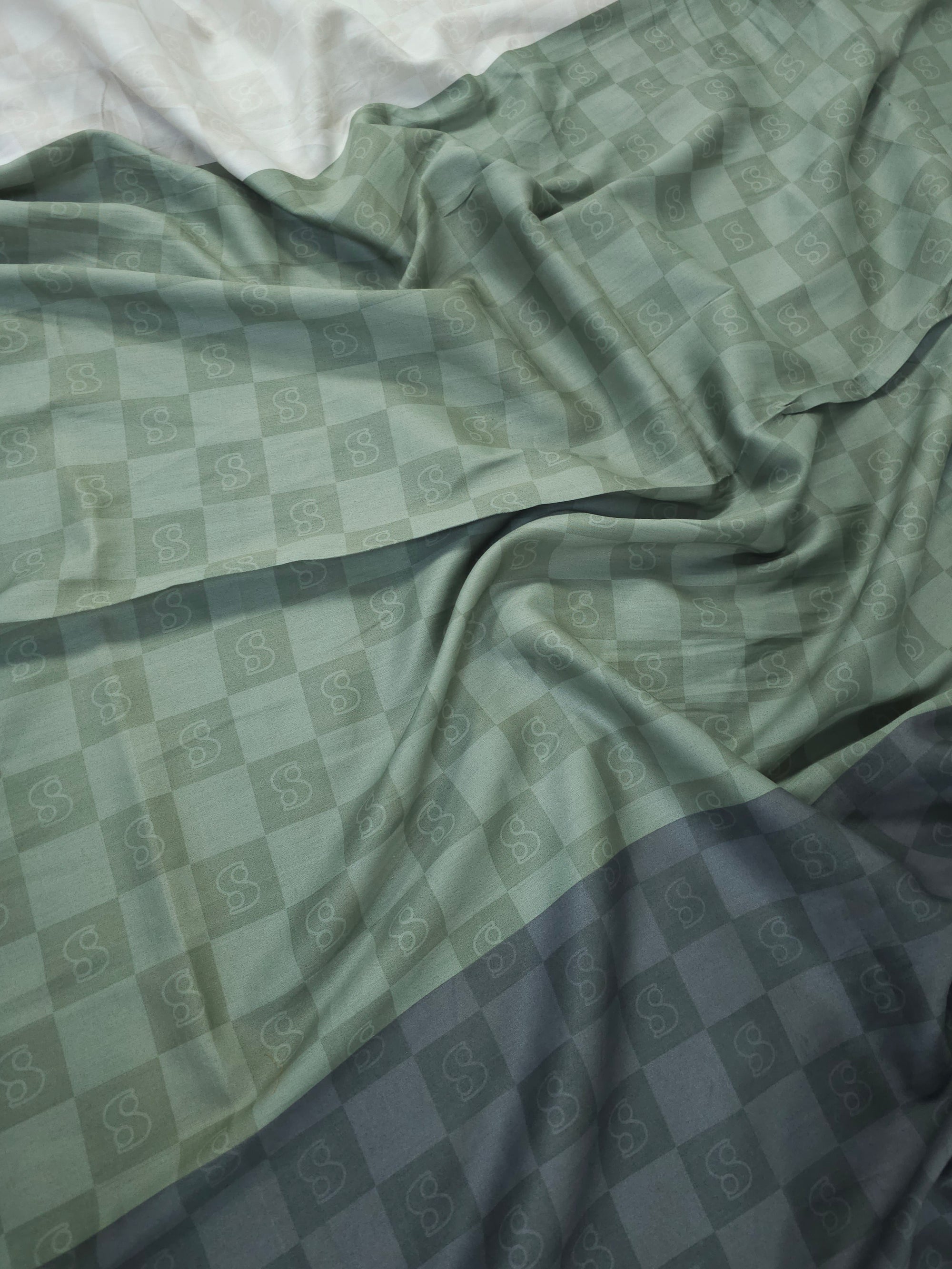 Triple Stripe Check Cotton Sateen 66"