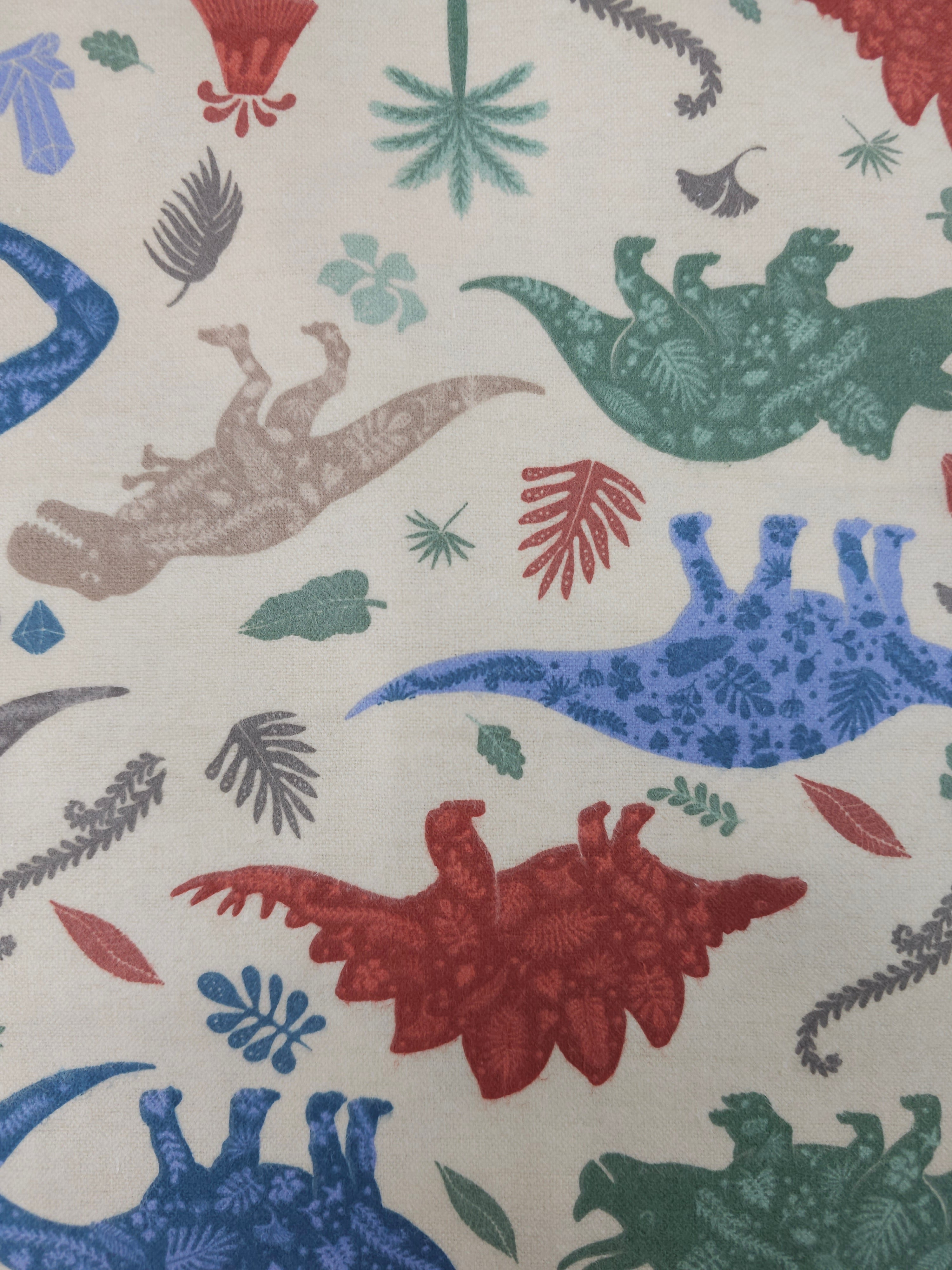 Dinosaur Fern Lightweight Flannel Cotton