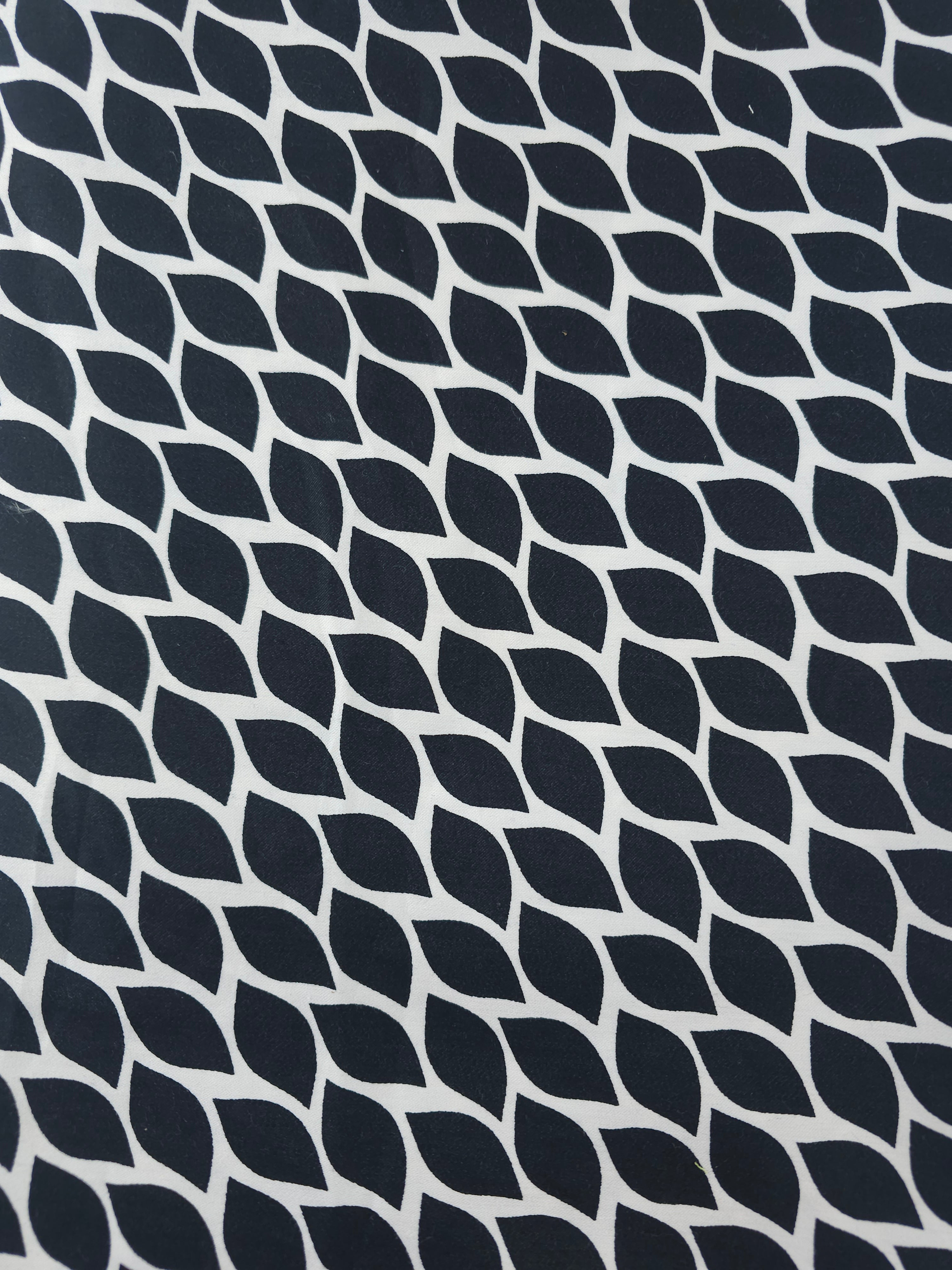 Black leaf Viscose- 1.6m piece