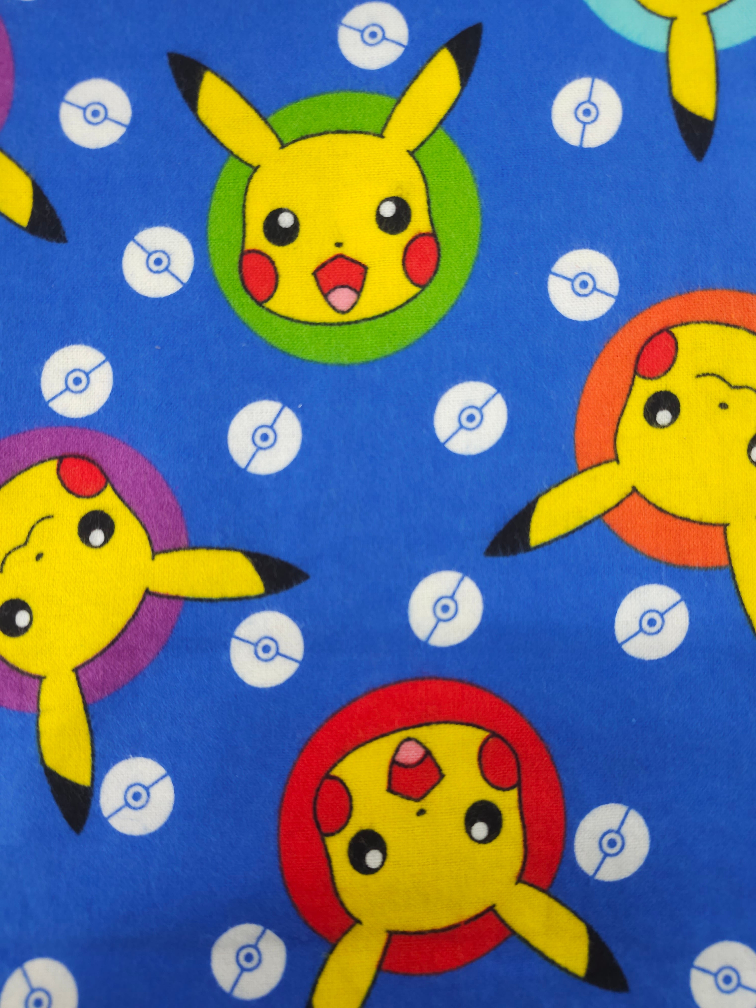 Pikachu Badge Lightweight Flannel Cotton