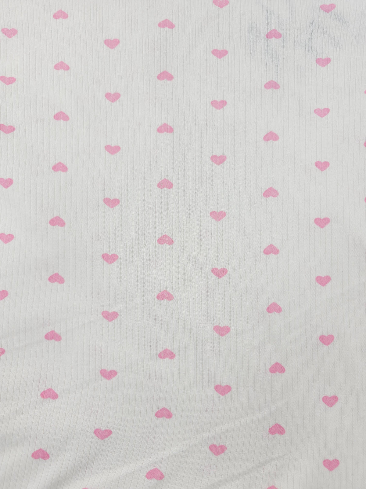 Pink heart Tubular Ribbing (Various sizes)