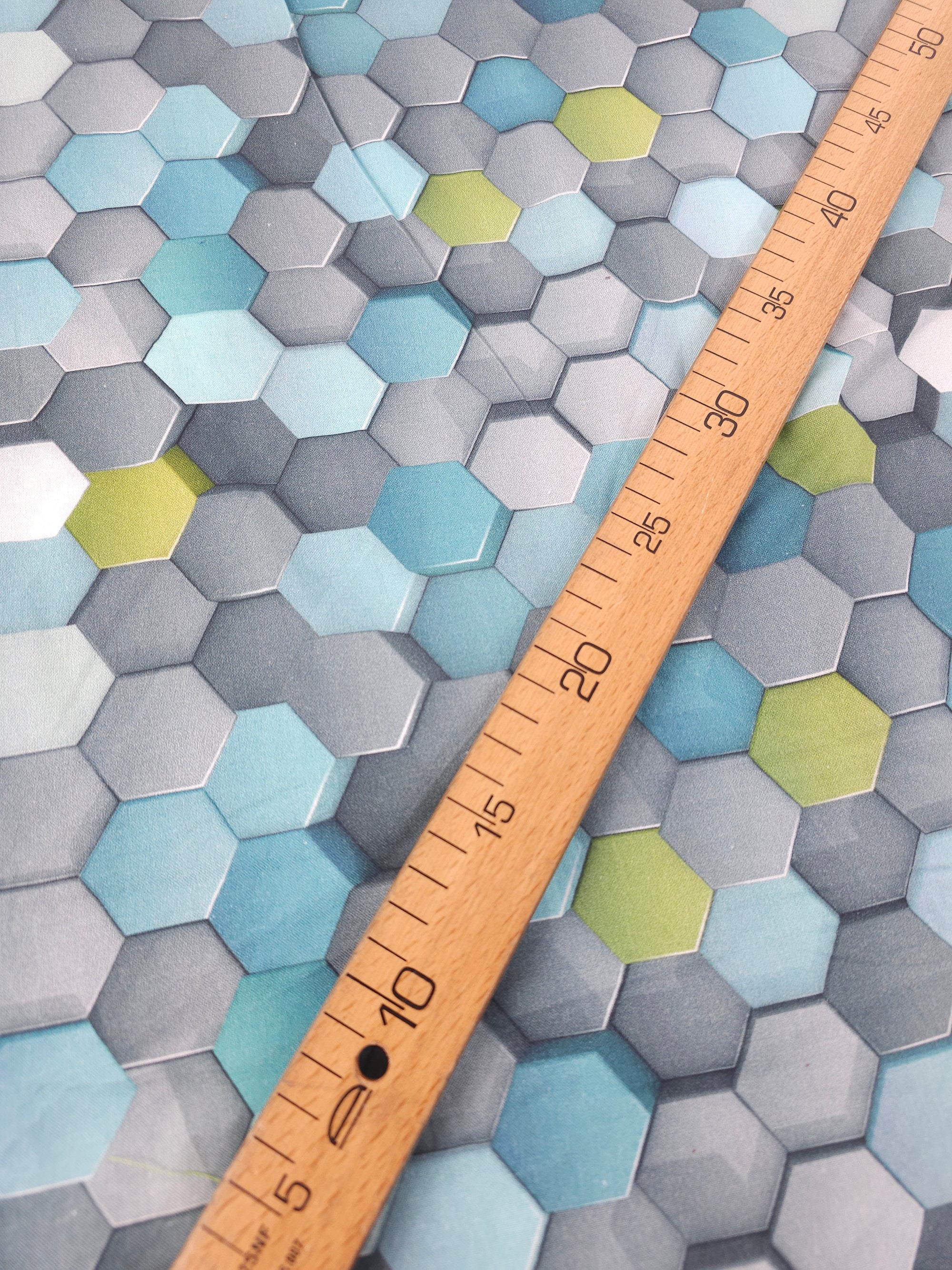 3D Hexagon 100% Cotton