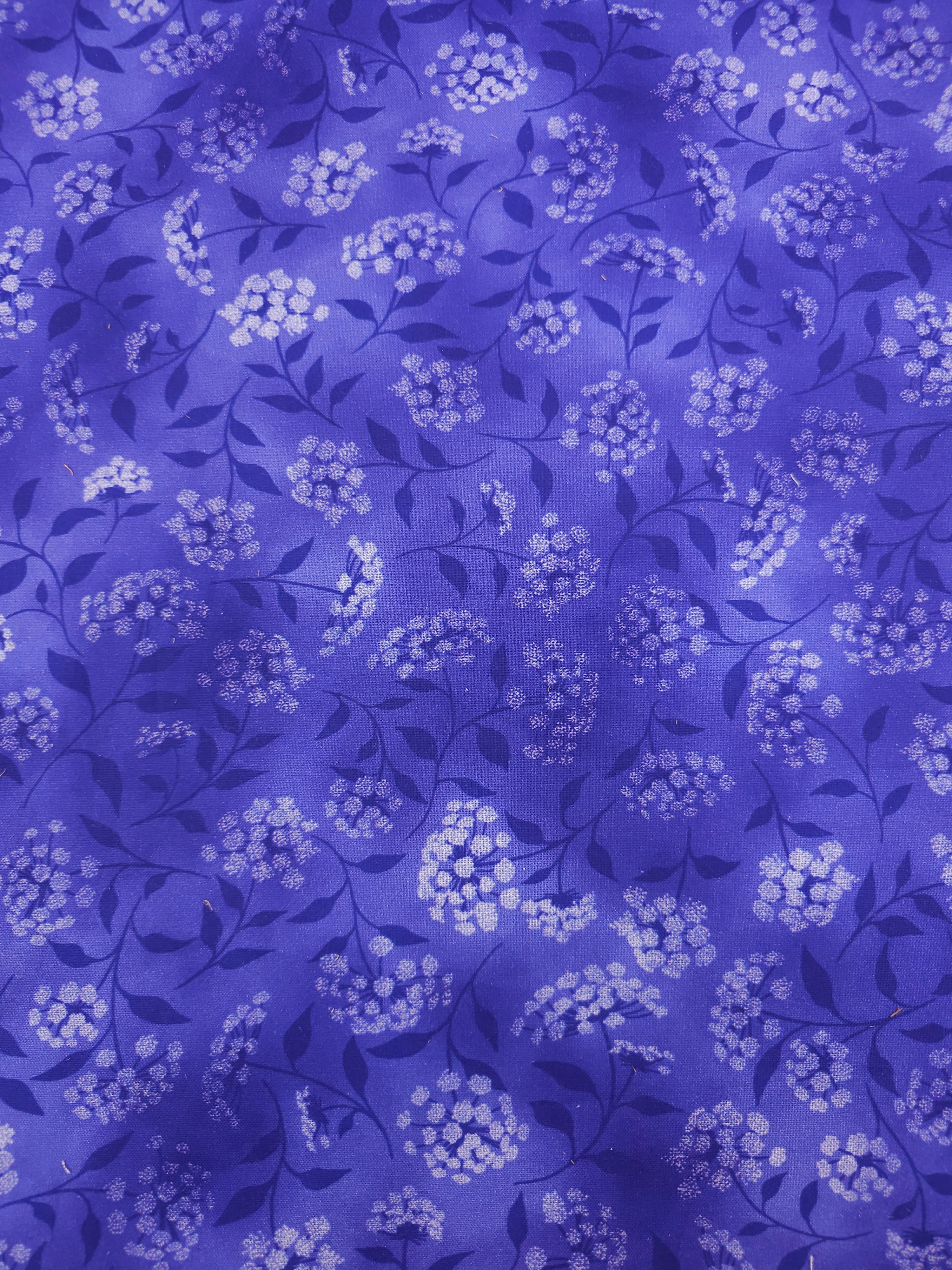 Deep Perwinkle Geranium Fusion 100% Cotton 104" - Robert Kaufman *EXTRA WIDE*