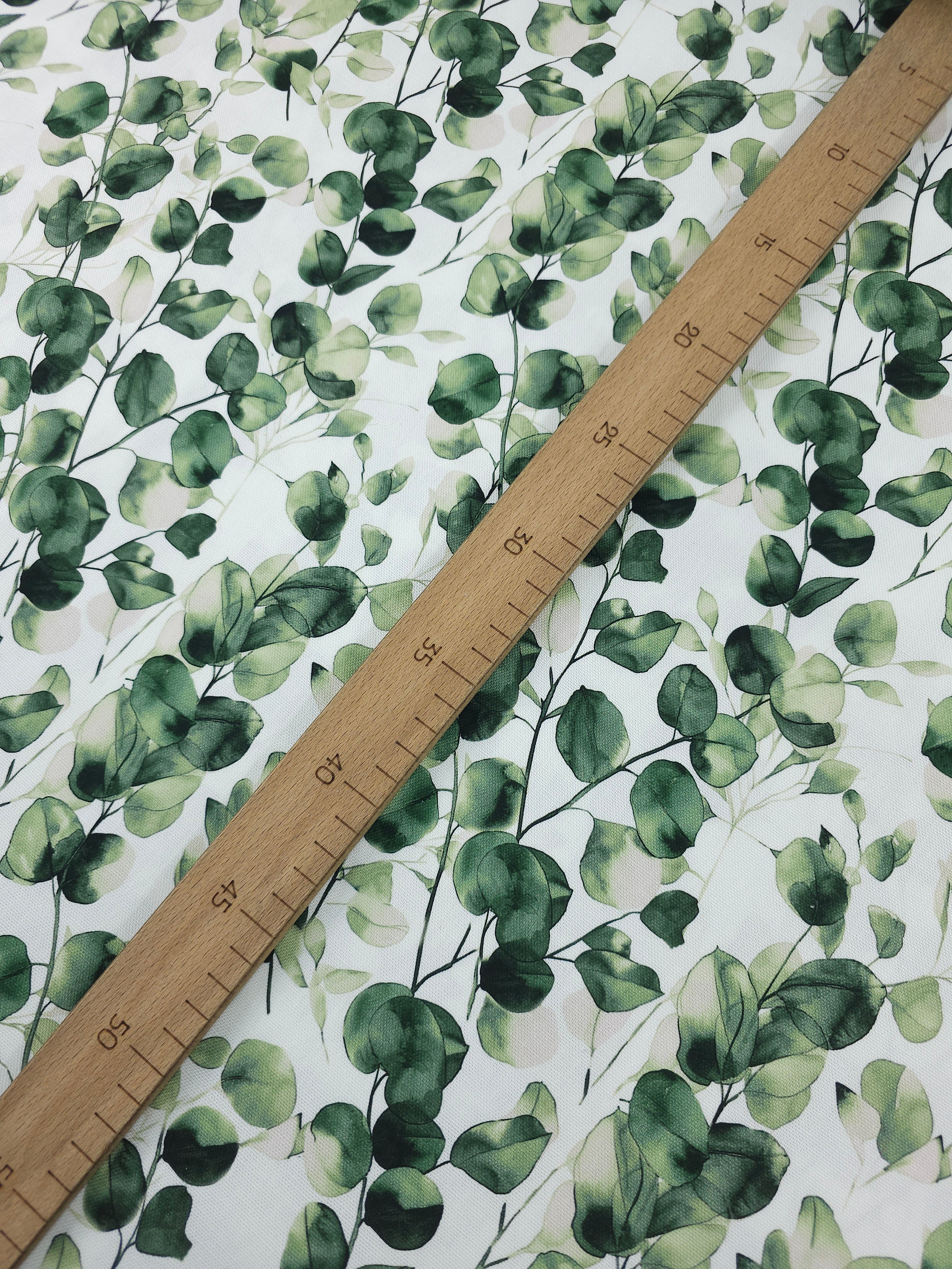 Eucalyptus Leaf Trail Lightweight Canvas Cotton