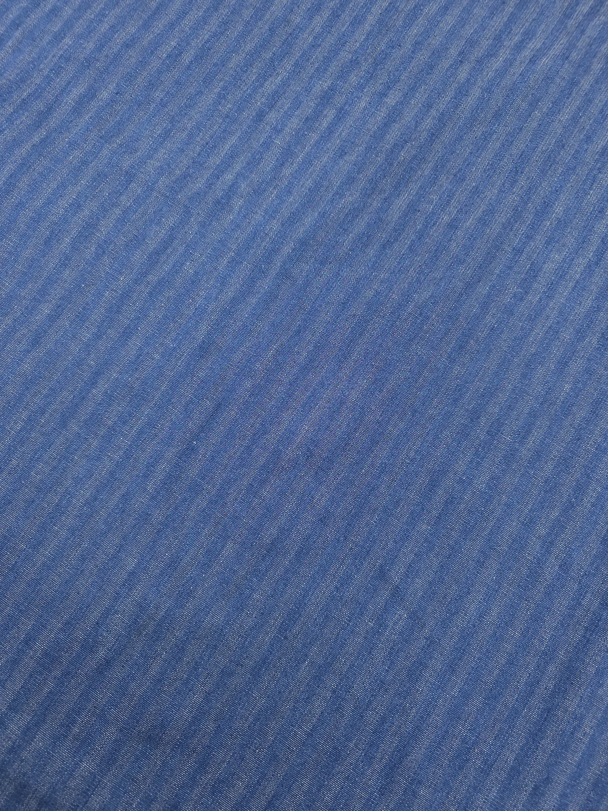 Blue Washed Stripe Denim