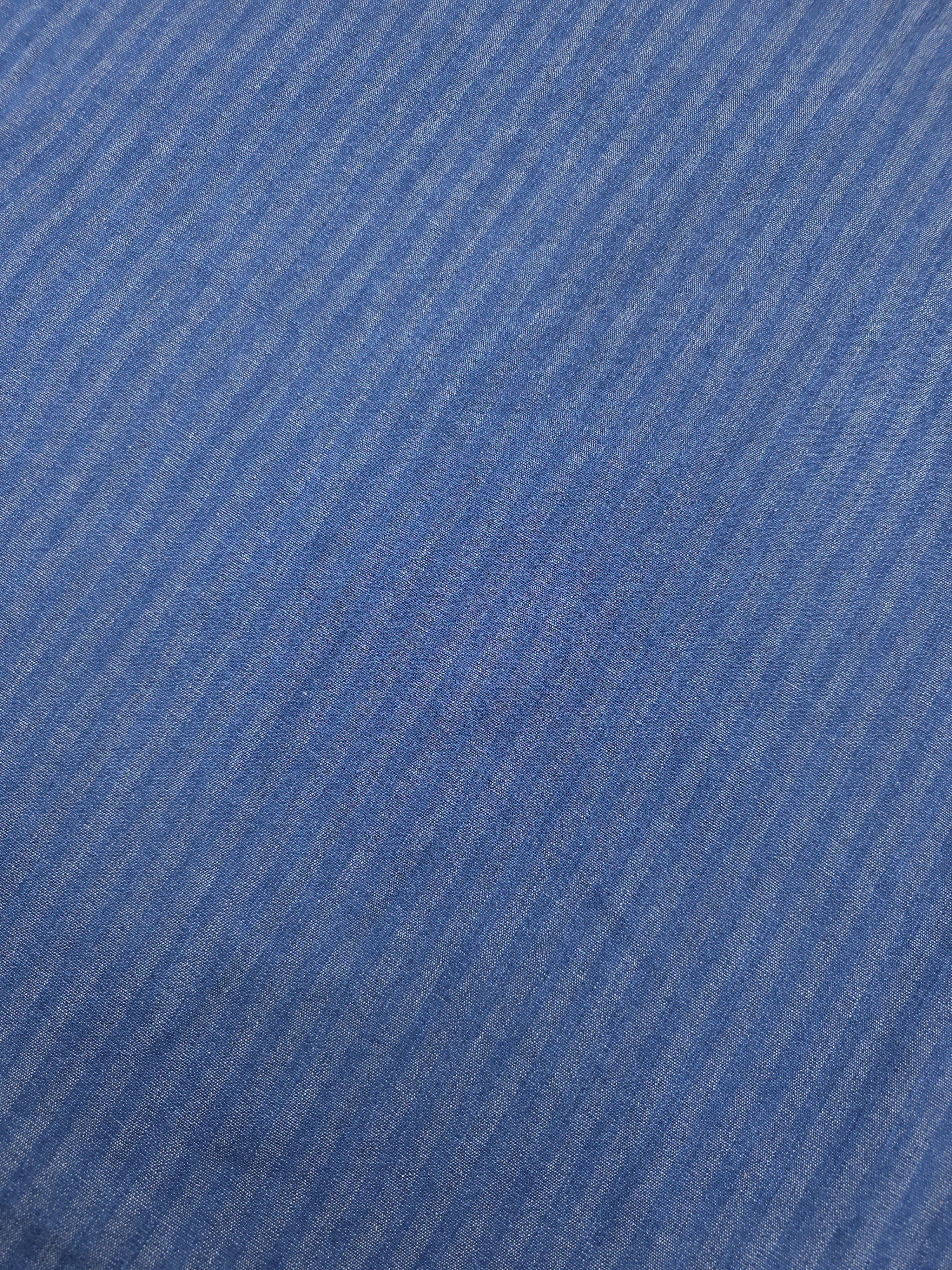 Blue Washed Stripe Denim