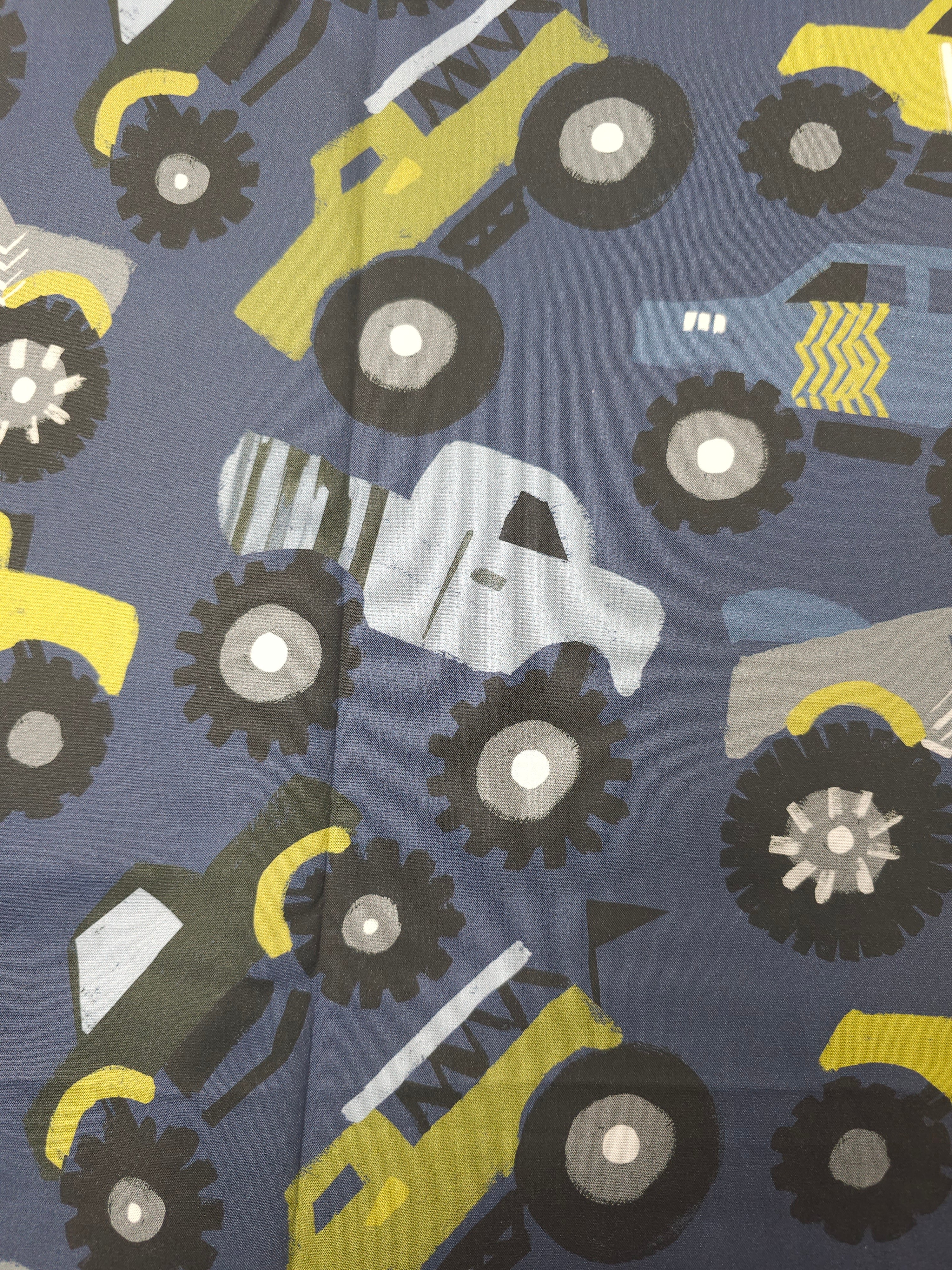 Monster truck Cotton Sateen- 1.5m