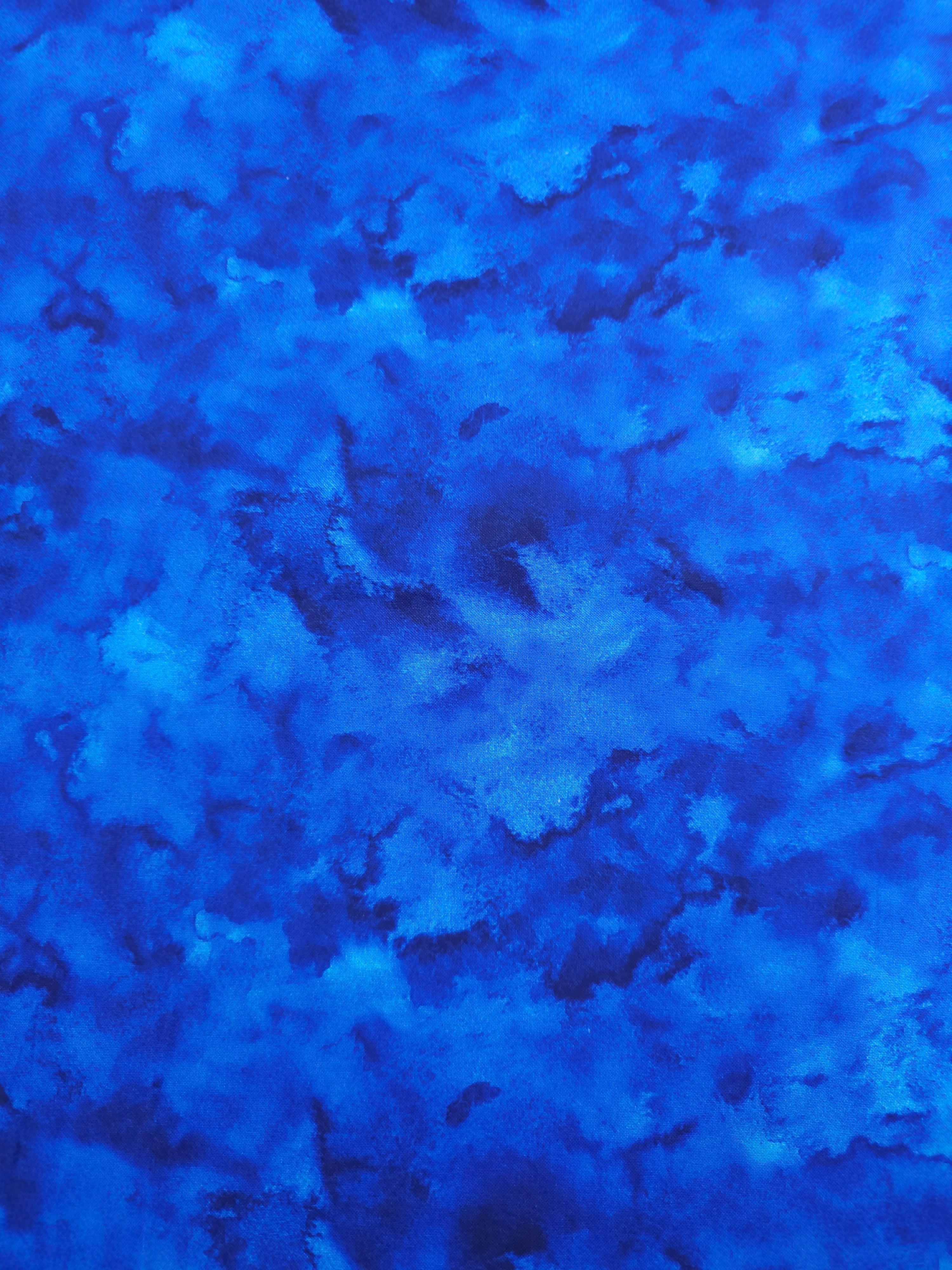 Blue Nebula Smoke Diffusion 100% Cotton 118" *EXTRA WIDE*