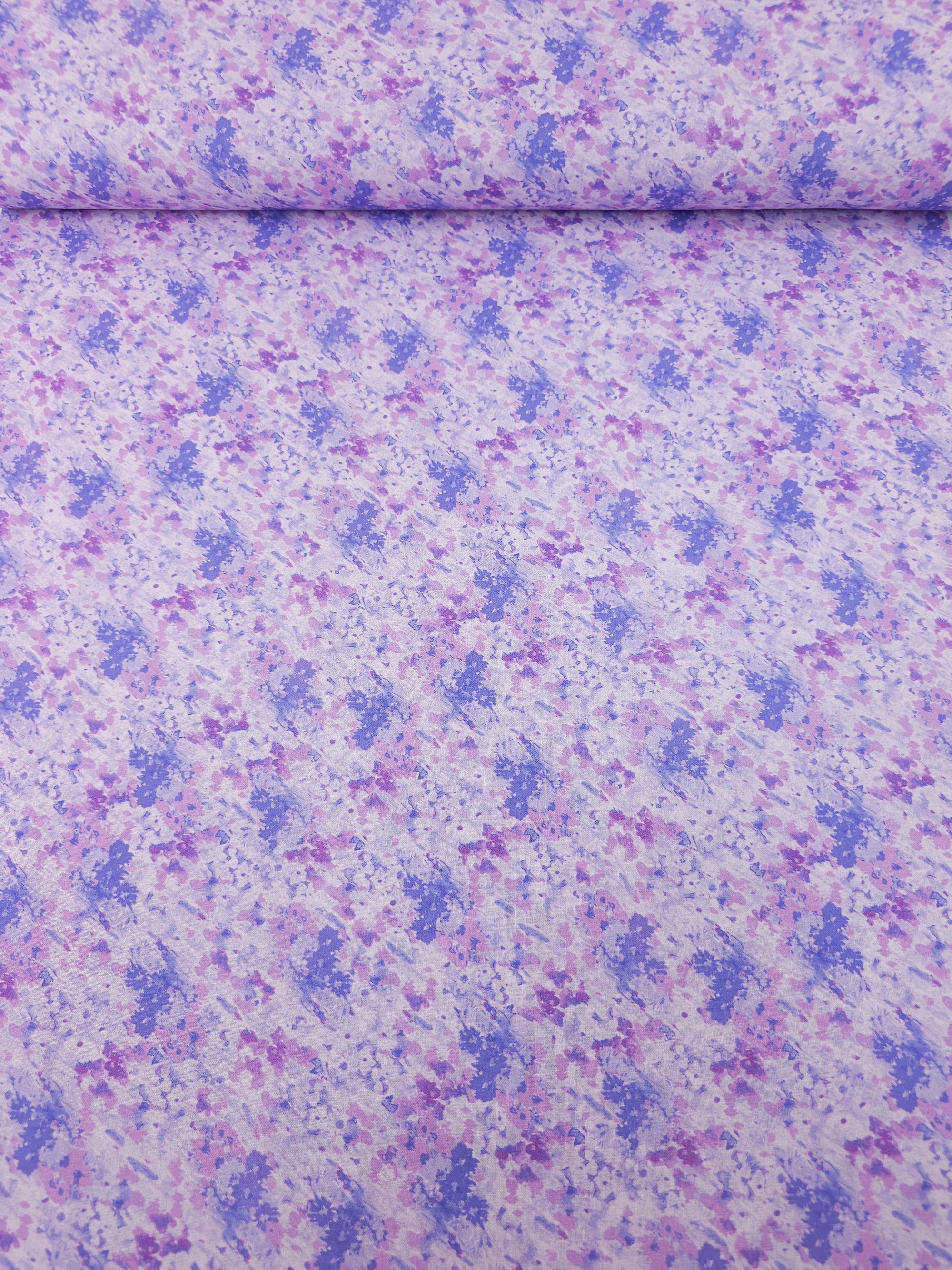 Lilac Floral Monet 100% Cotton