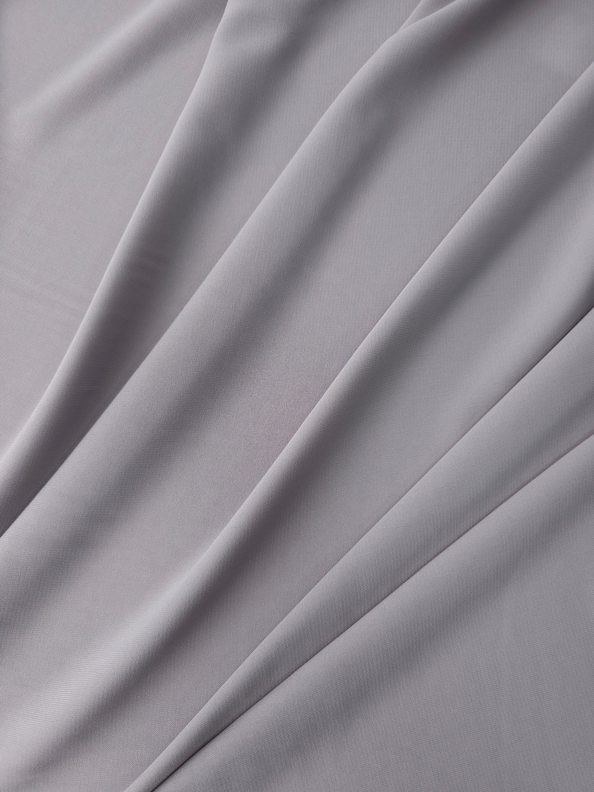 Grey Viscose Crepe