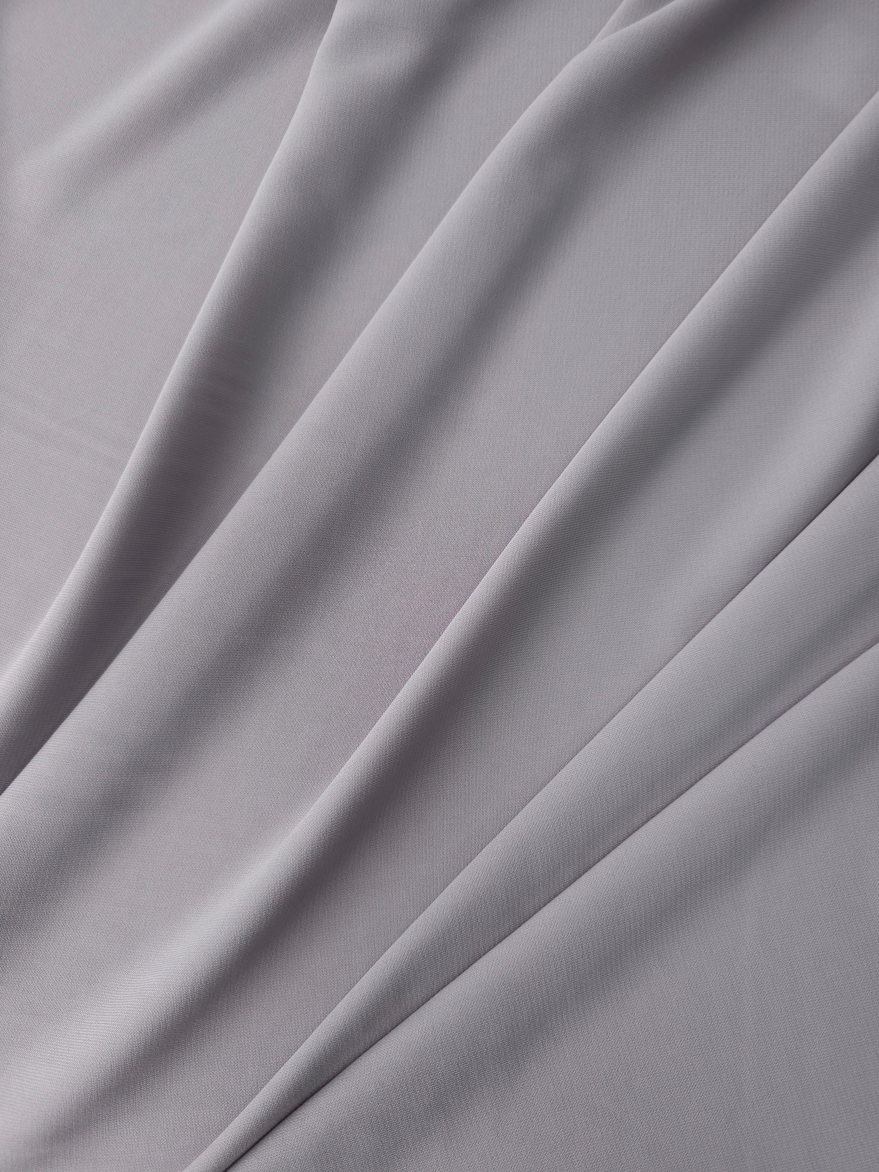 Grey Viscose Crepe