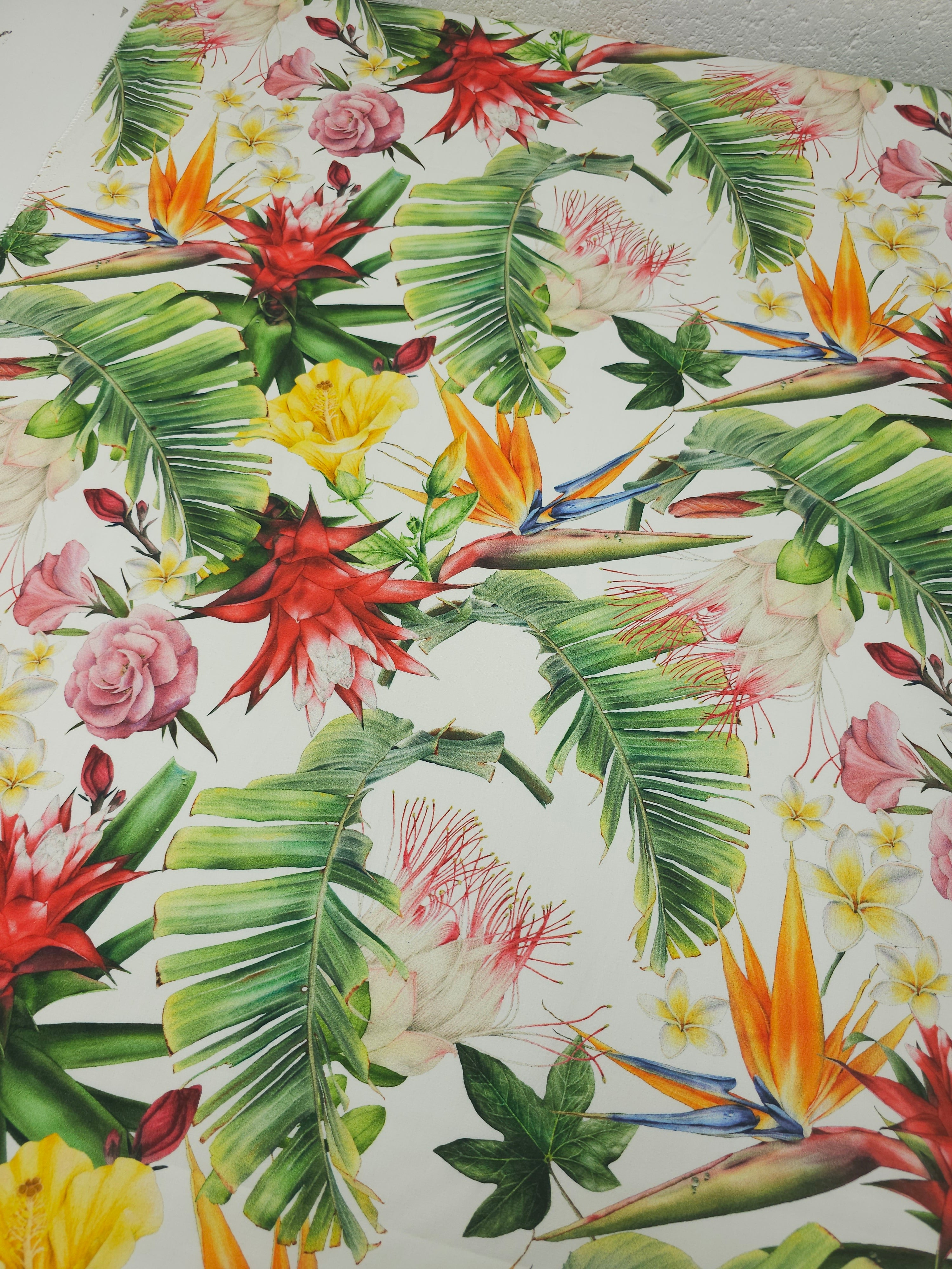 Tropicana Luau Blooms Stretch Cotton Poplin