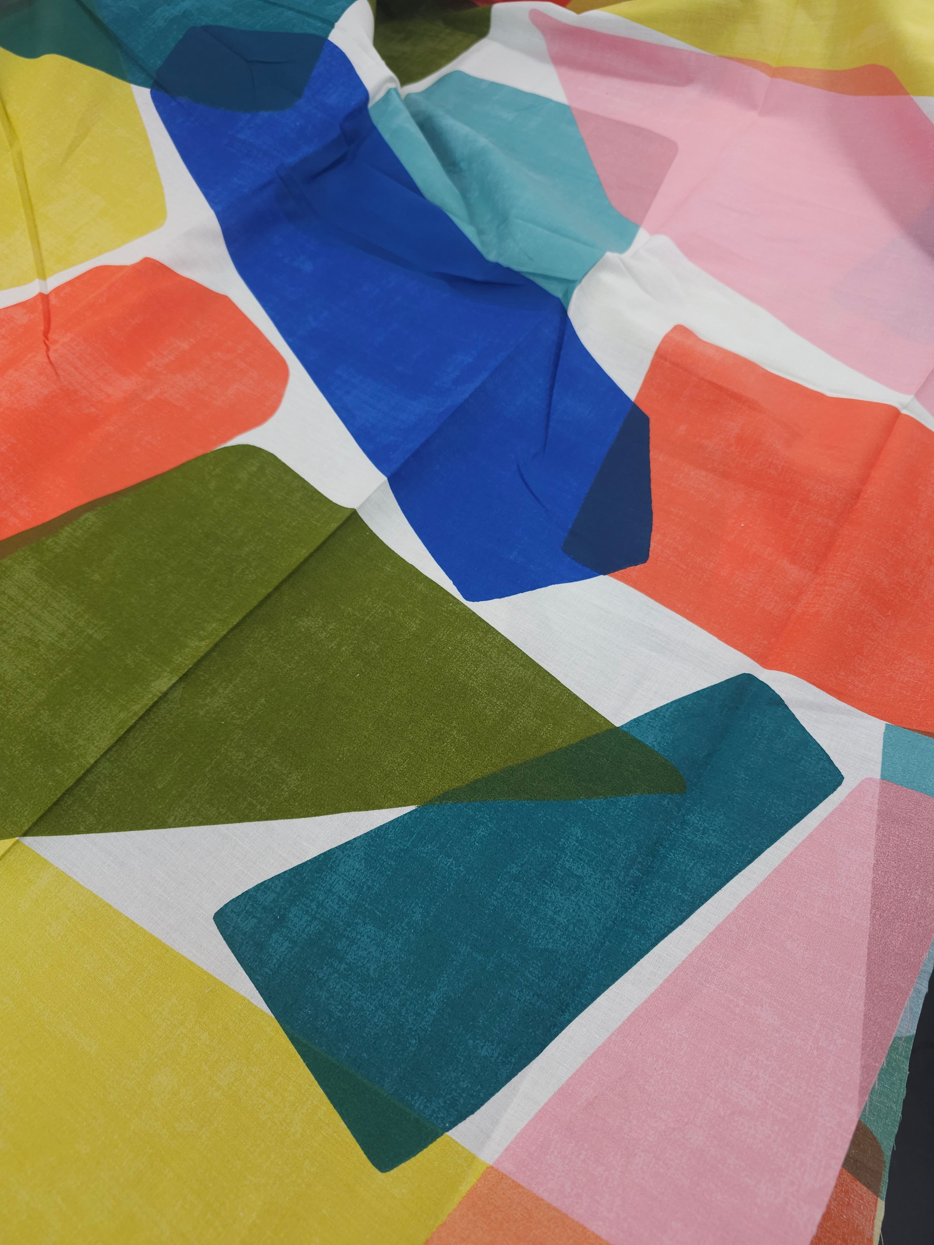 Funky Shapes 100% Cotton 100” - Dunelm *EXTRA WIDE*