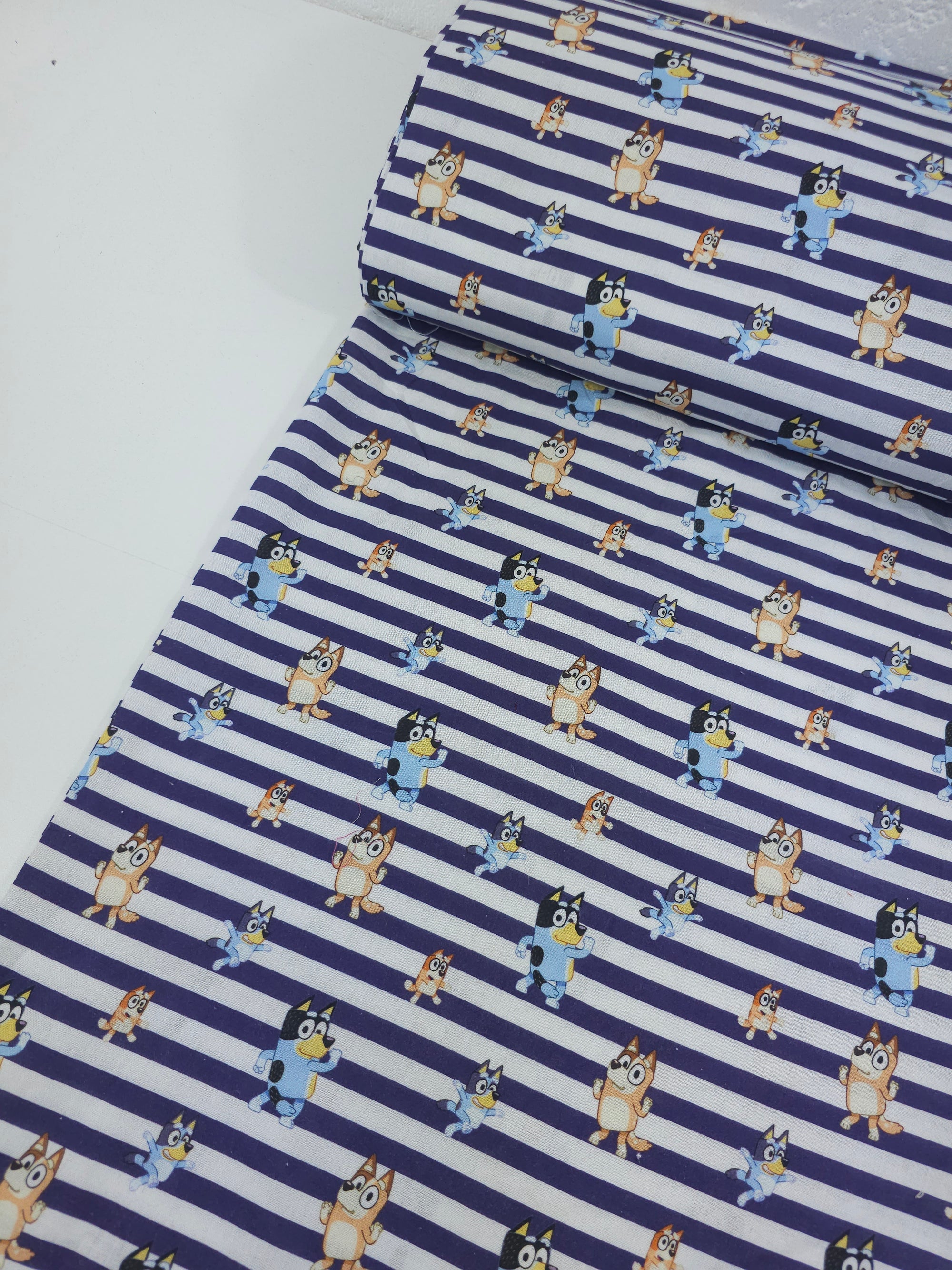 Stripe Bluey and Family Dancing 100% Cotton