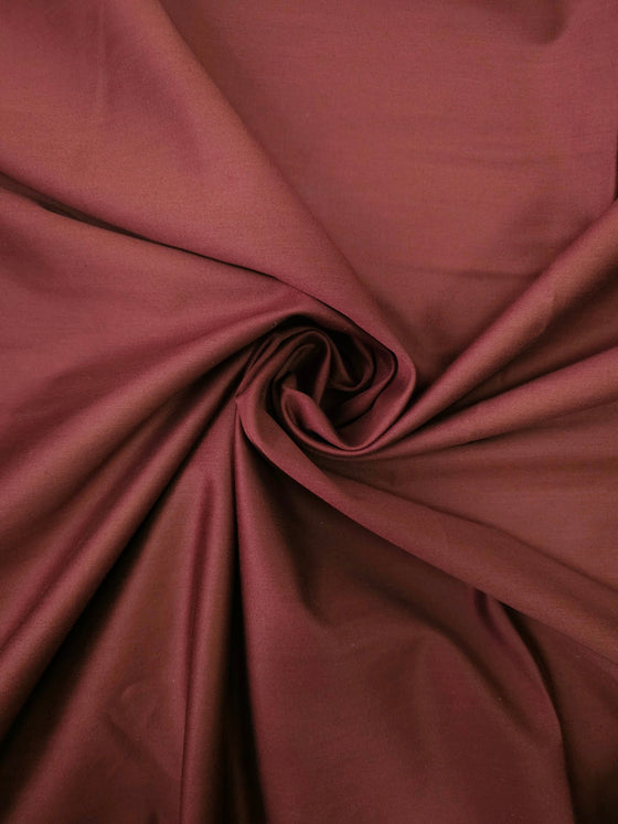 Chestnut Brown Brushed Cotton Tencel