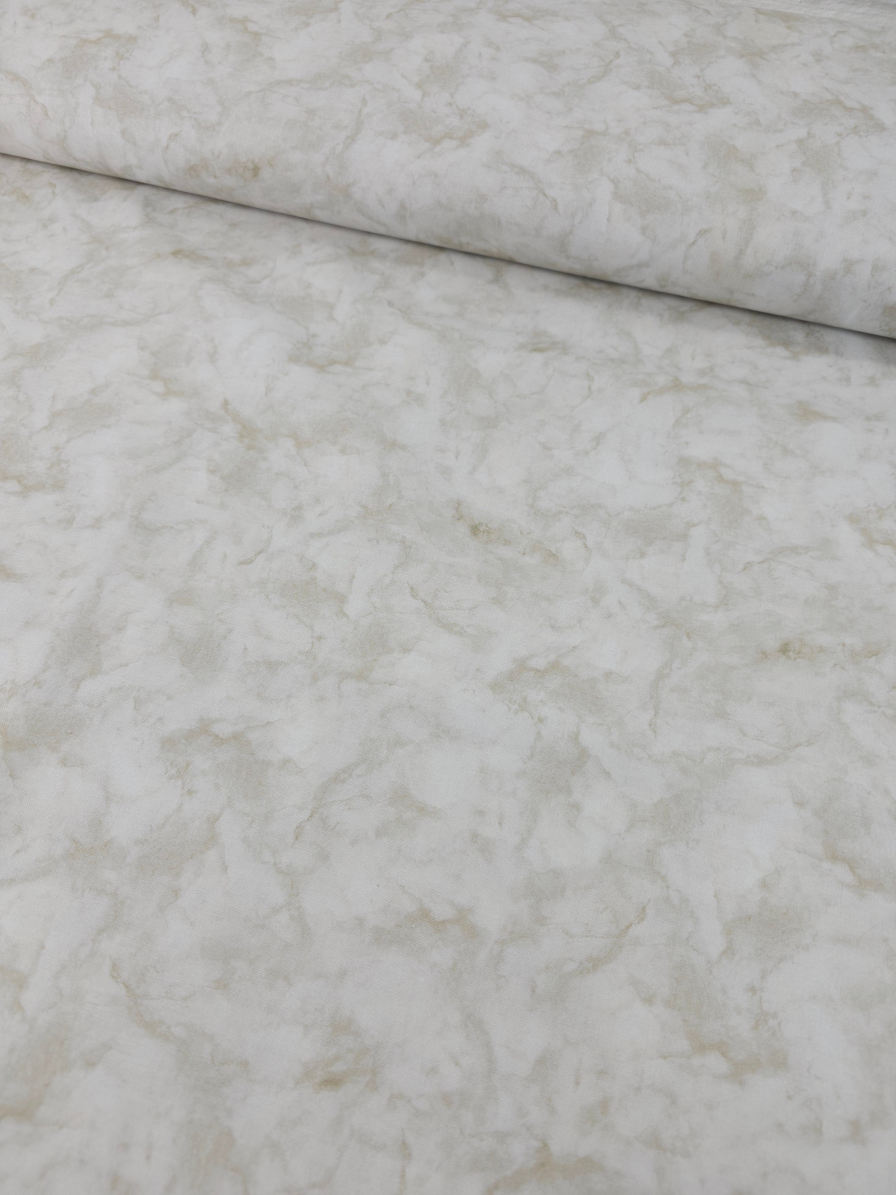White Smokey Marble 100% Cotton